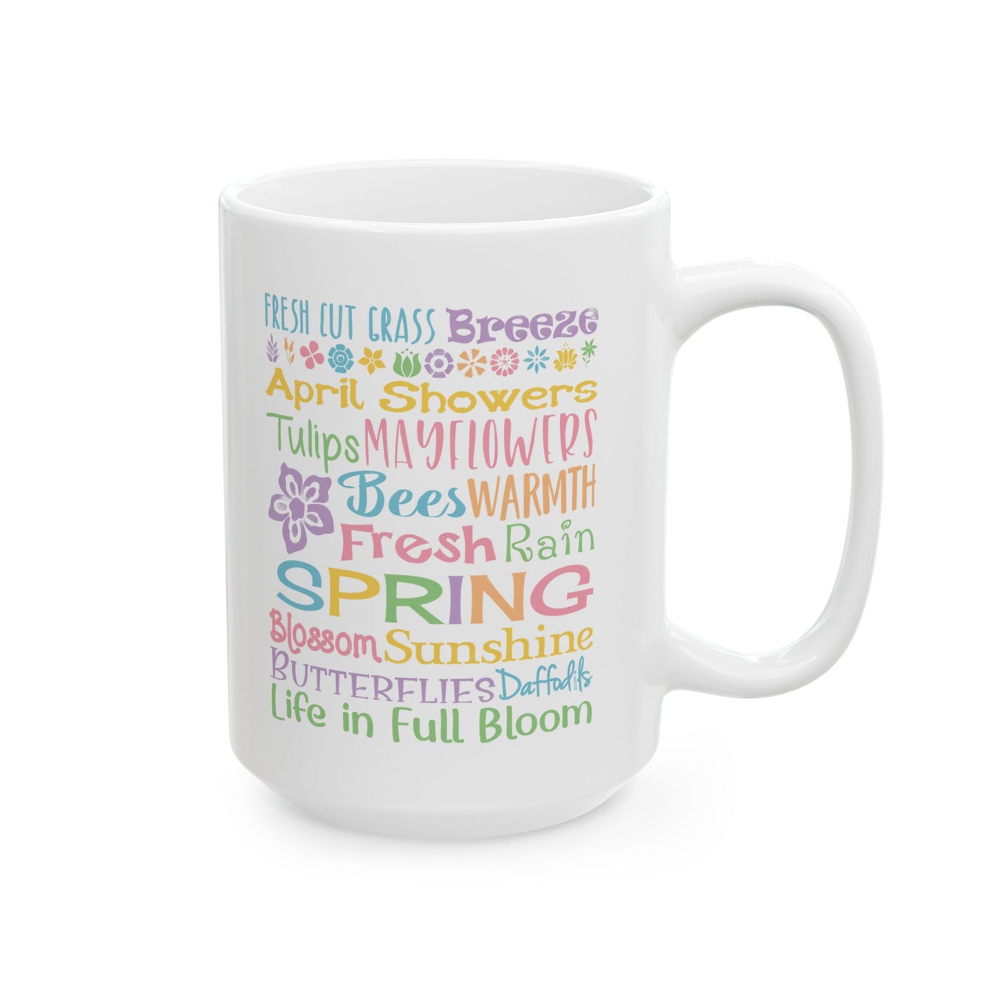 Spring Word Riot Ceramic Mug — 11oz & 15oz