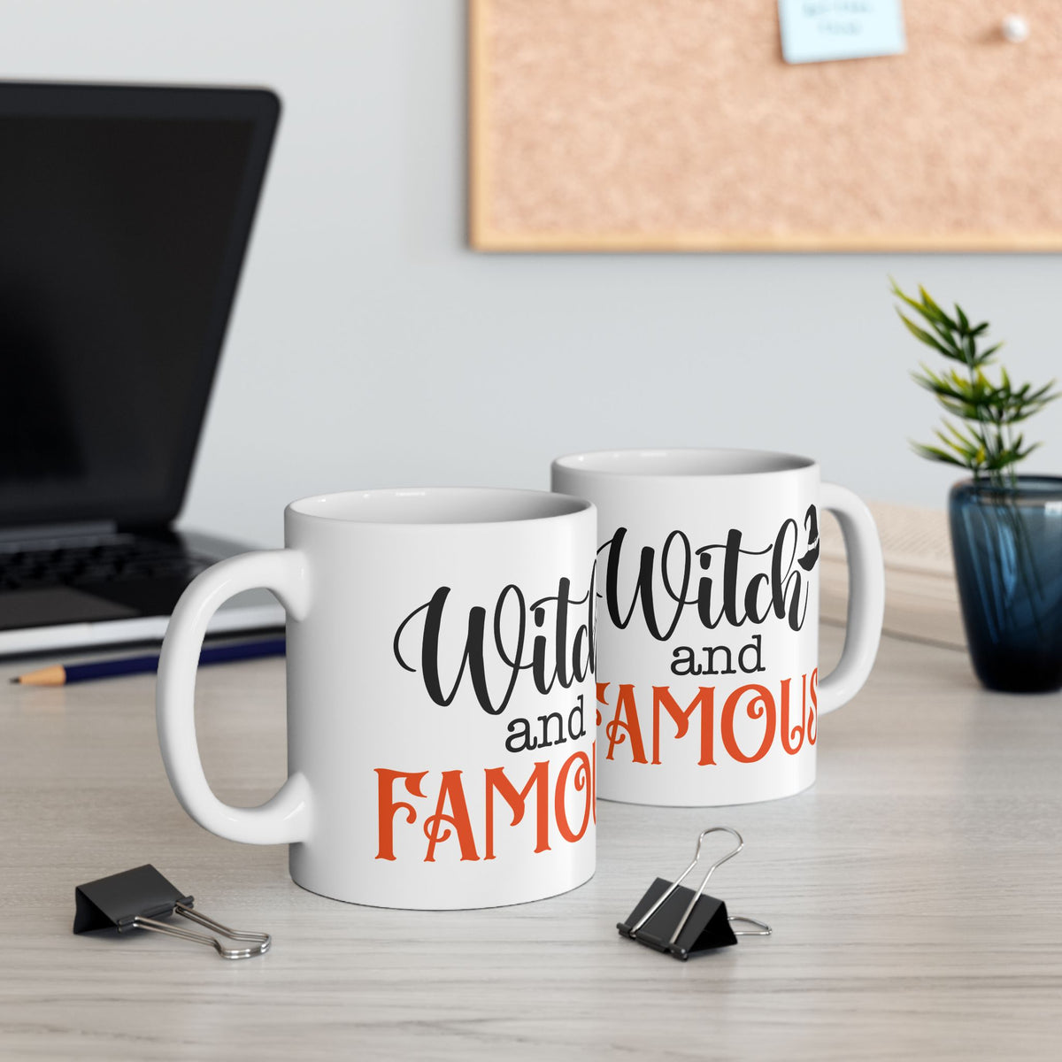Witch and Famous Halloween Ceramic Mug (11oz/15oz)