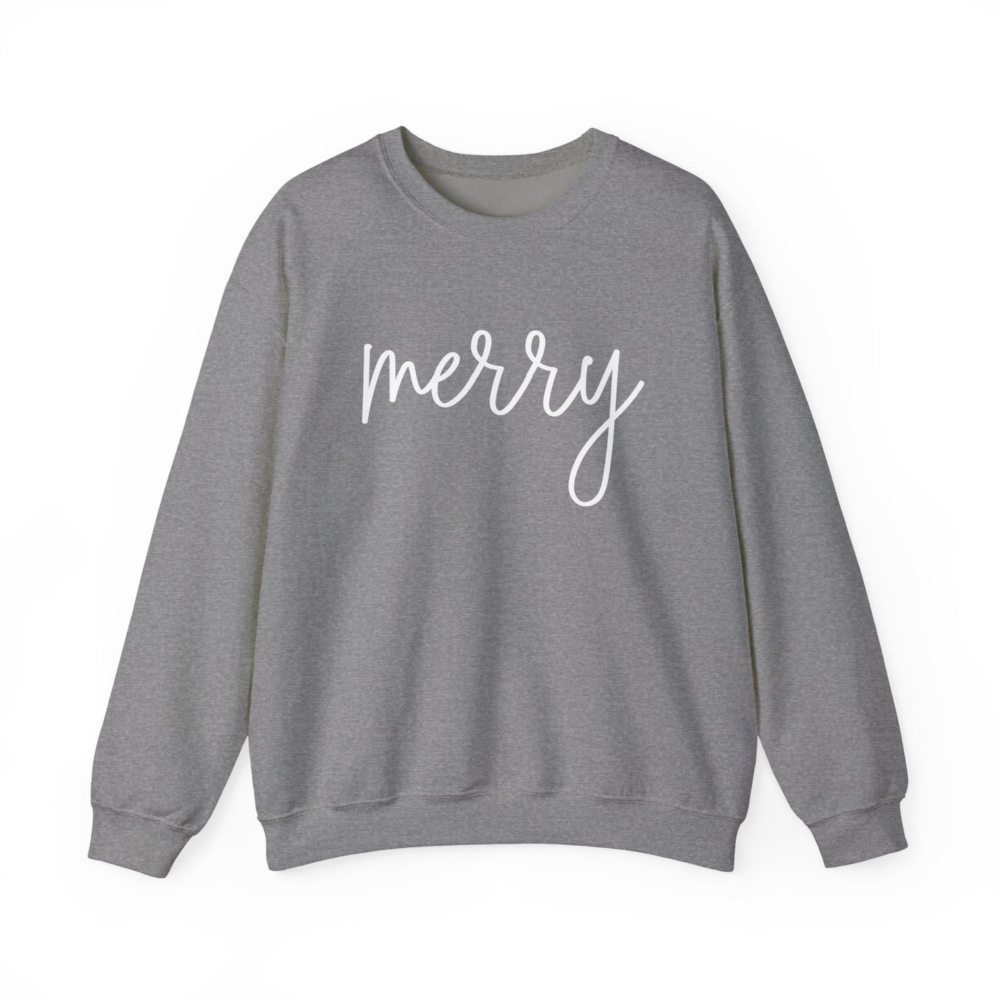 Cute Merry Crewneck Sweatshirt - Christmas Holiday