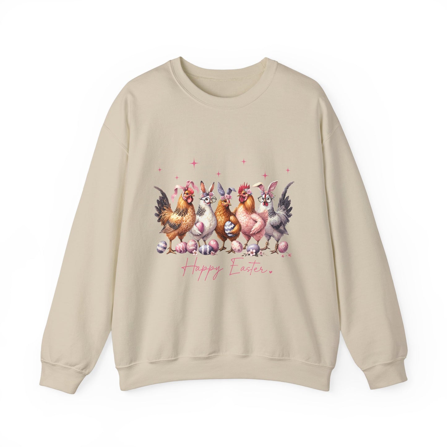Happy Easter Themed Crewneck Women's Sweatshirt