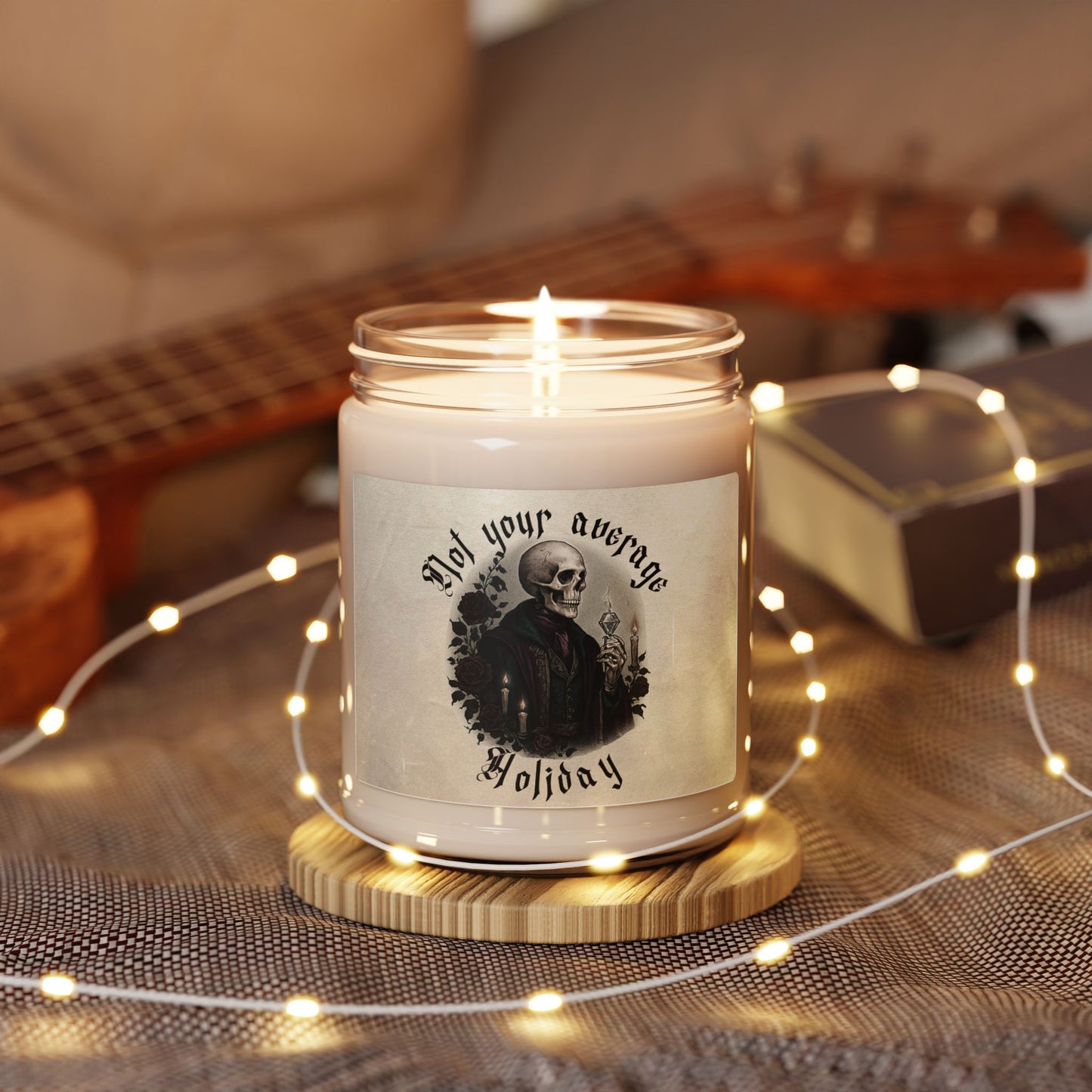 "Not Your Average Holiday" Skull Gentleman Soy Candle — 9oz