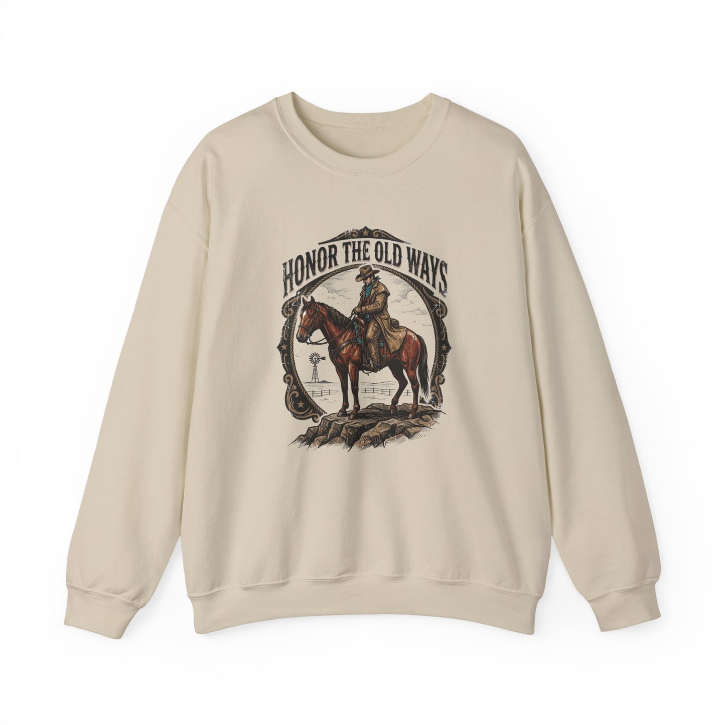Honor the Old Ways sweatshirt | Western cowboy, vintage Americana rodeo