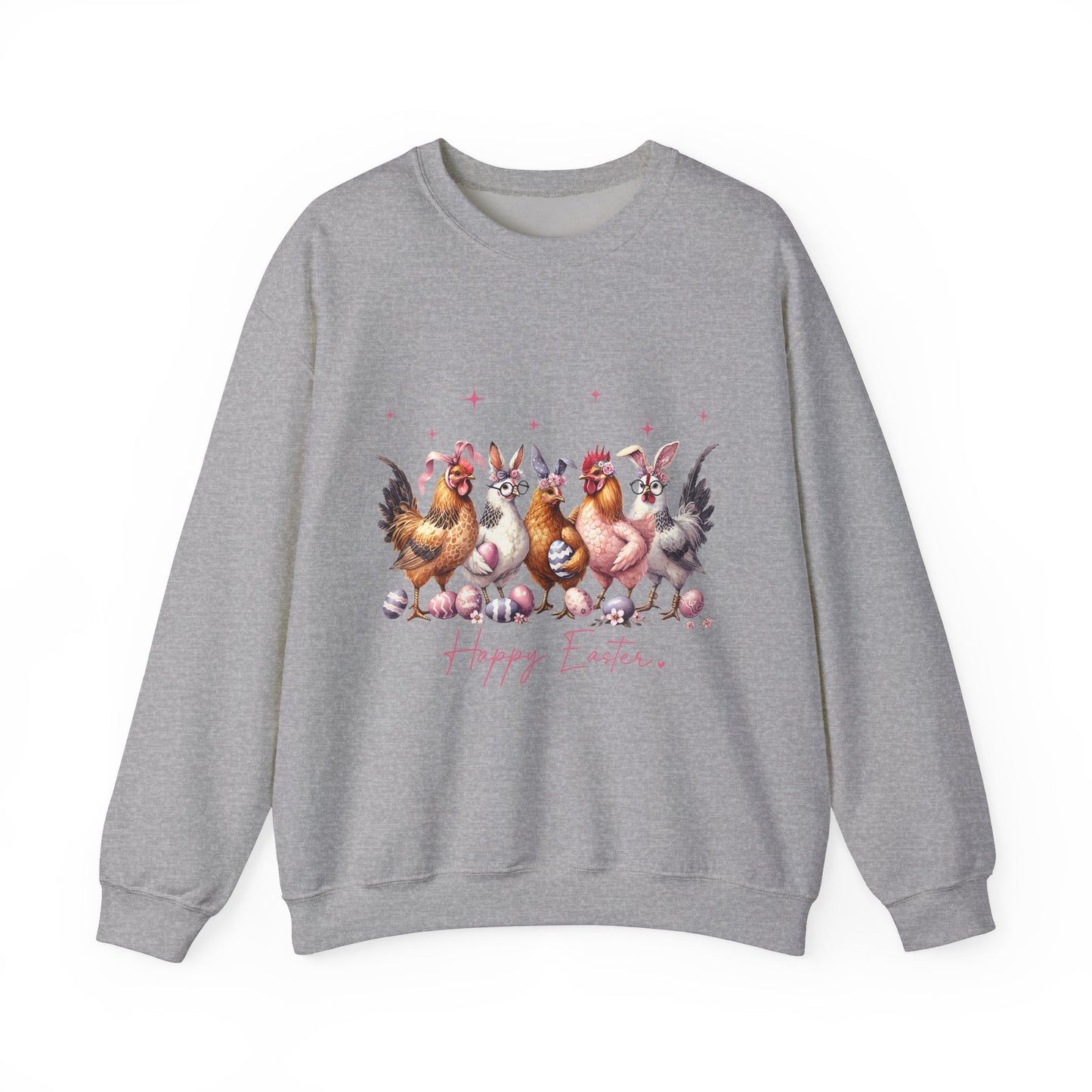 Happy Easter Themed Crewneck Women's Sweatshirt