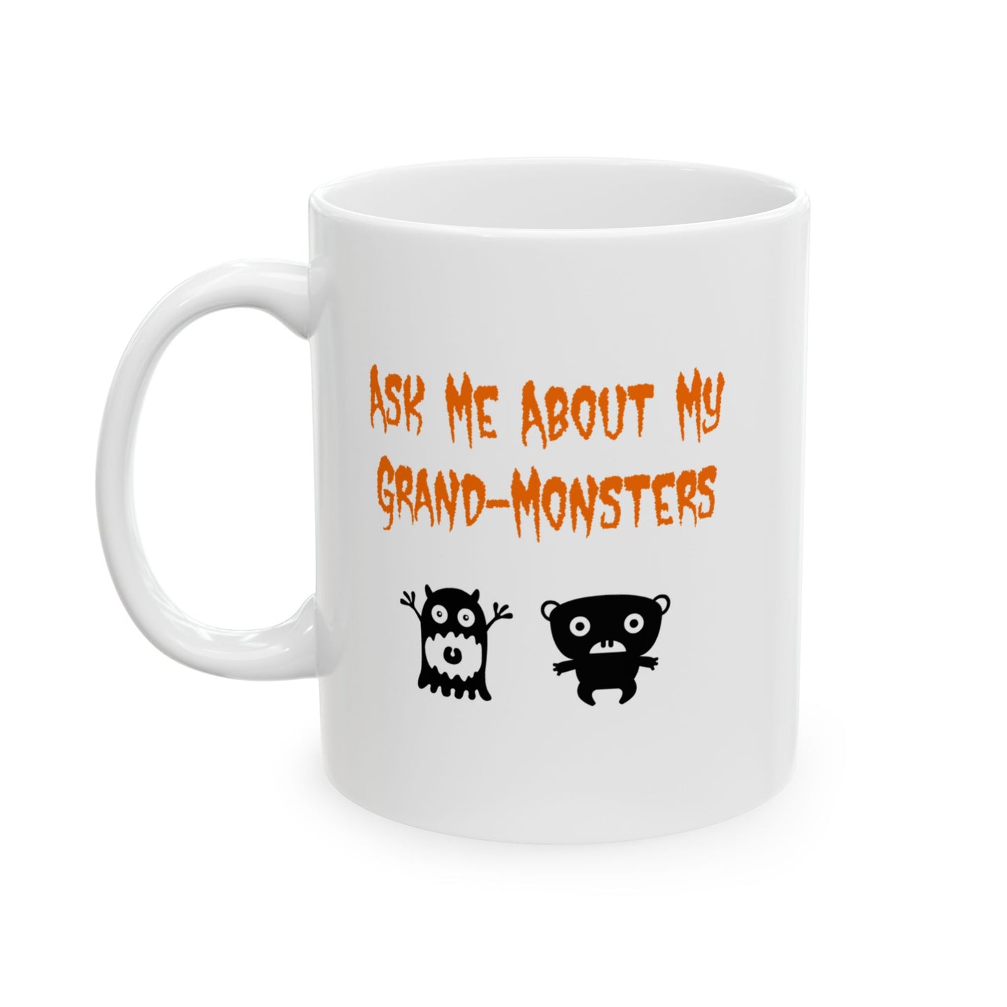 Ask Me About My Grandmonsters Whimsical Halloween Mug