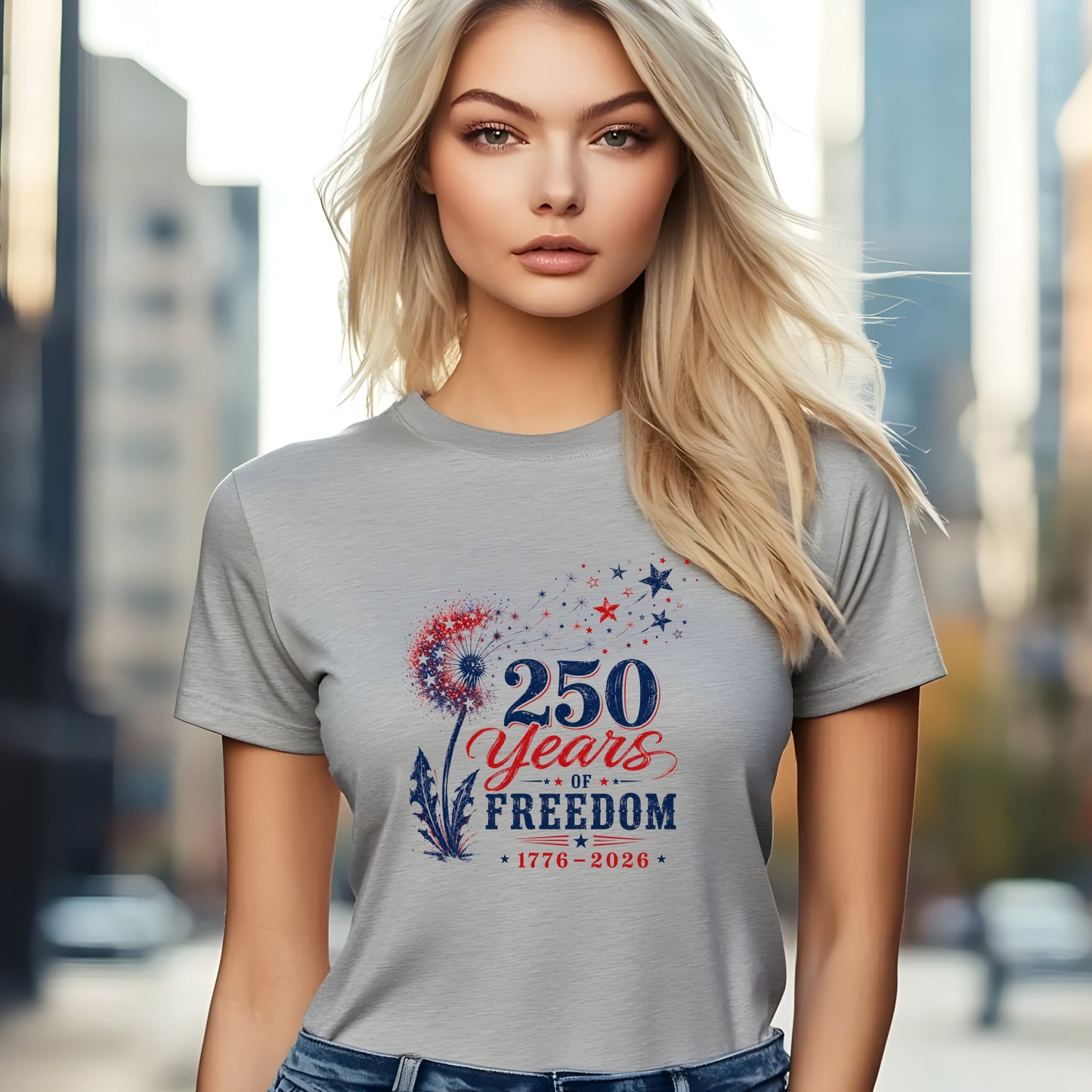 250 Years of Freedom Tee — Patriotic 1776–2026 Women's Shirt