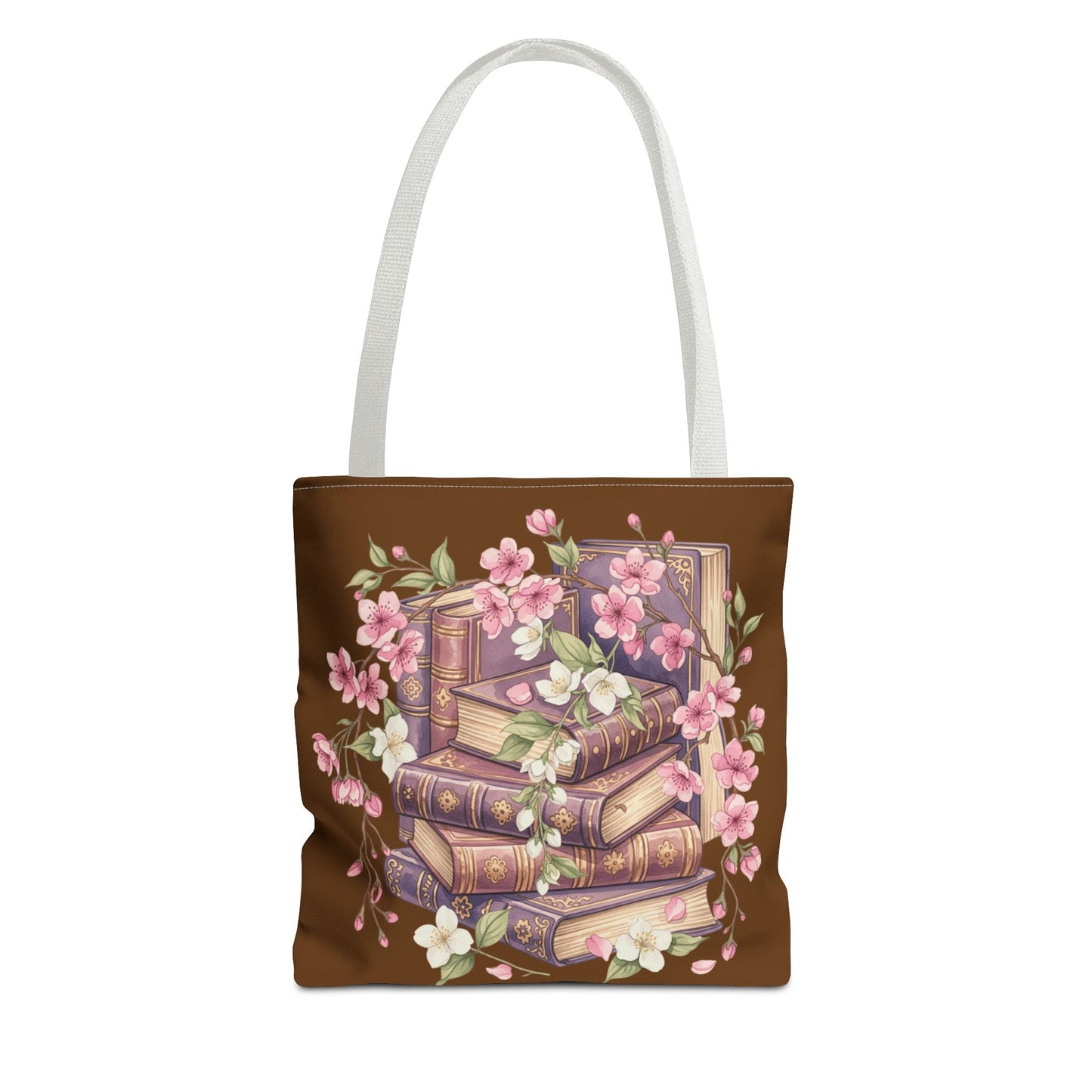 Wildflower Book Tote — Floral Print Library Tote