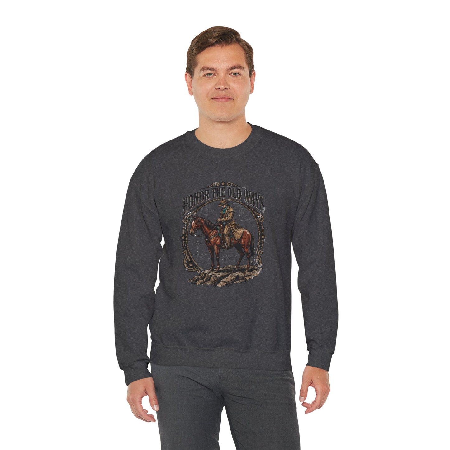Honor the Old Ways sweatshirt | Western cowboy, vintage Americana rodeo