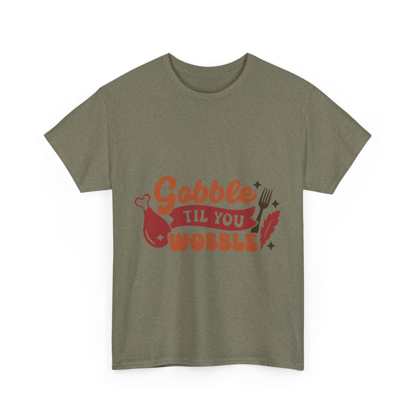 Funny Family Thanksgiving Tee,  Gobble Till You Wobble, Thanksgiving Puns Shirt, Turkey Day Top