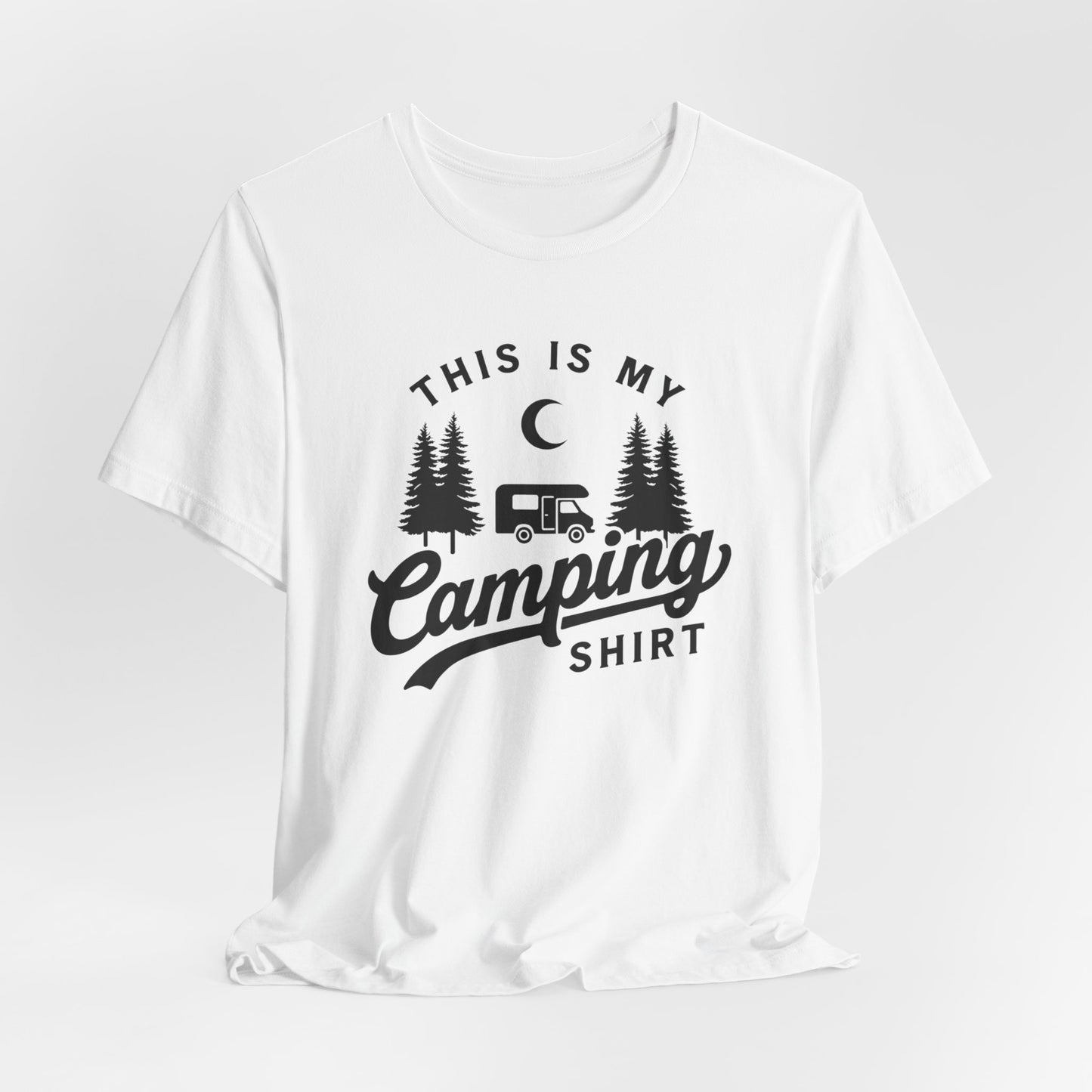 This Is My Camping Shirt Tee — Retro Camper Graphic T-Shirt for Outdoor Lovers