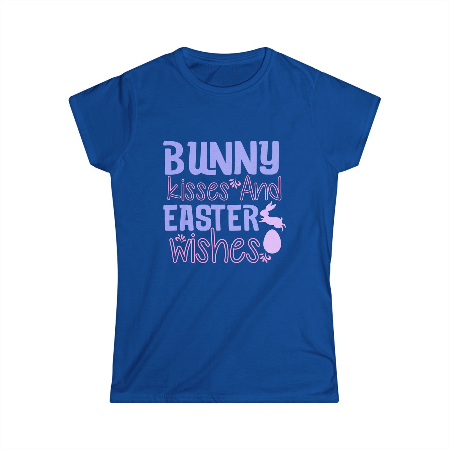 Bunny Easter Wishes Tee — Women's Pastel Easter T-Shirt