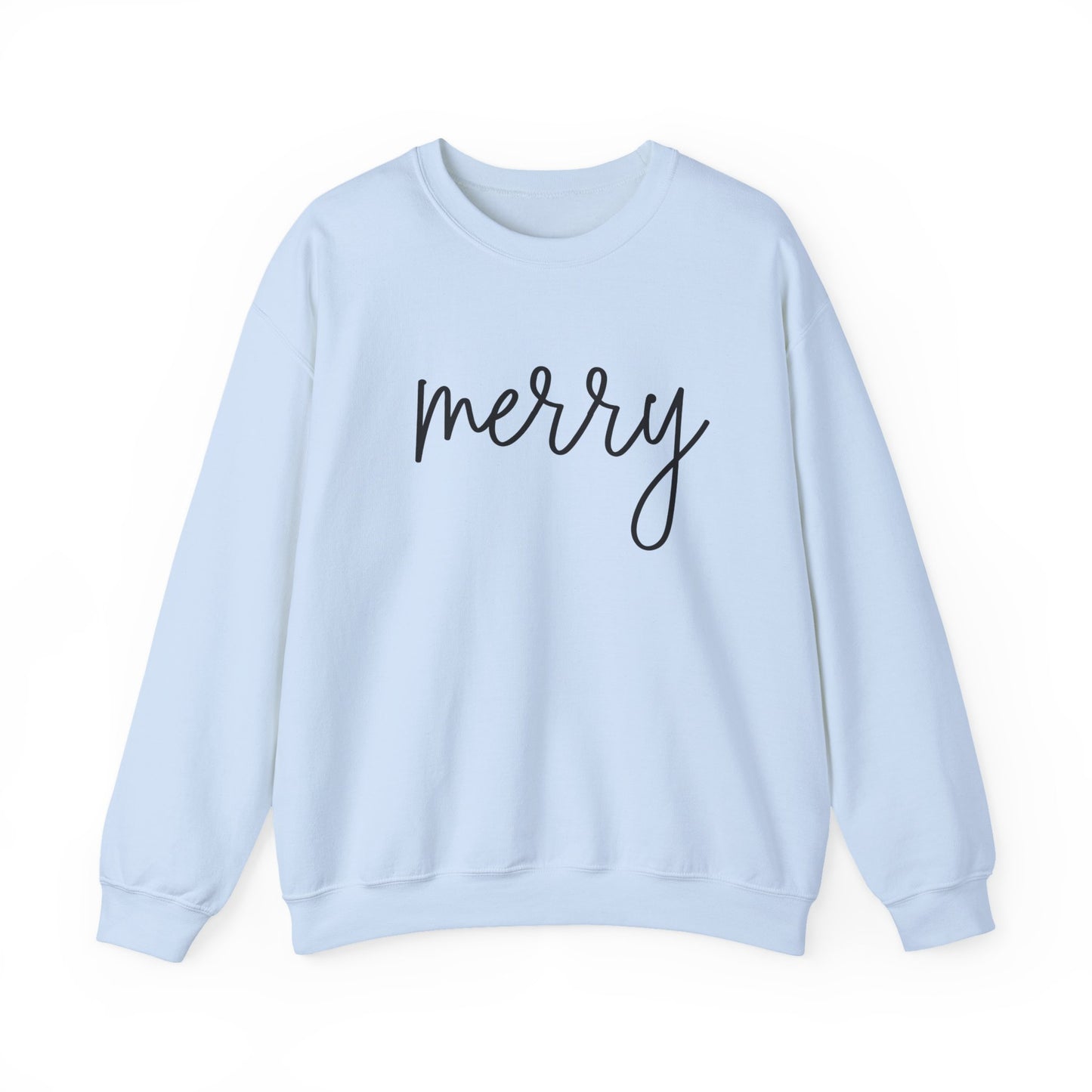 Cute Merry Crewneck Sweatshirt - Christmas Holiday