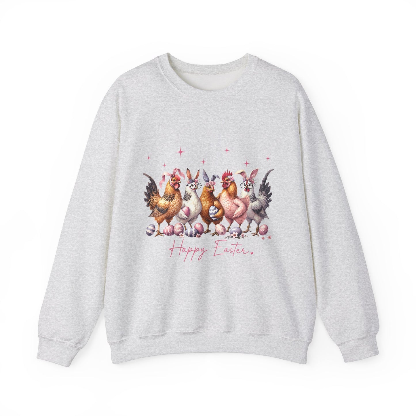 Happy Easter Themed Crewneck Women's Sweatshirt
