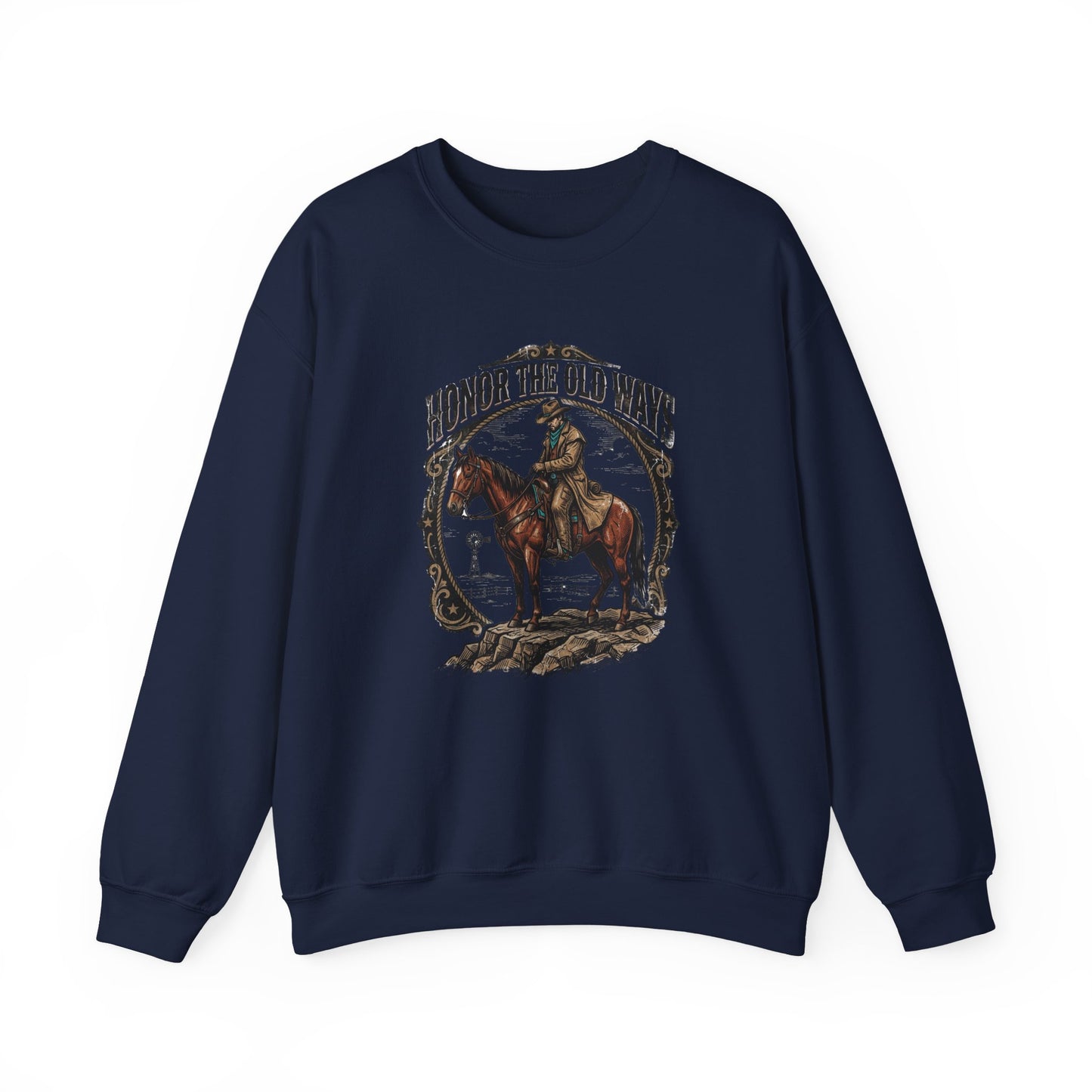 Honor the Old Ways sweatshirt | Western cowboy, vintage Americana rodeo