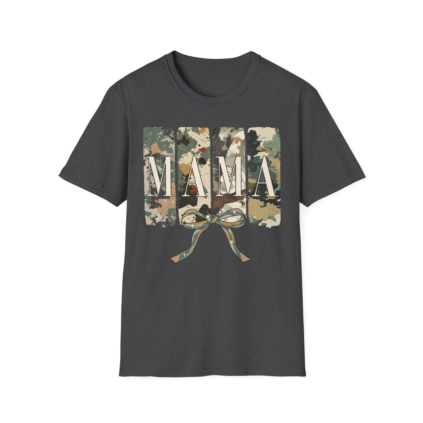 Camo Mama Mother's Day Softstyle T-Shirt - Perfect Gift for Military Moms