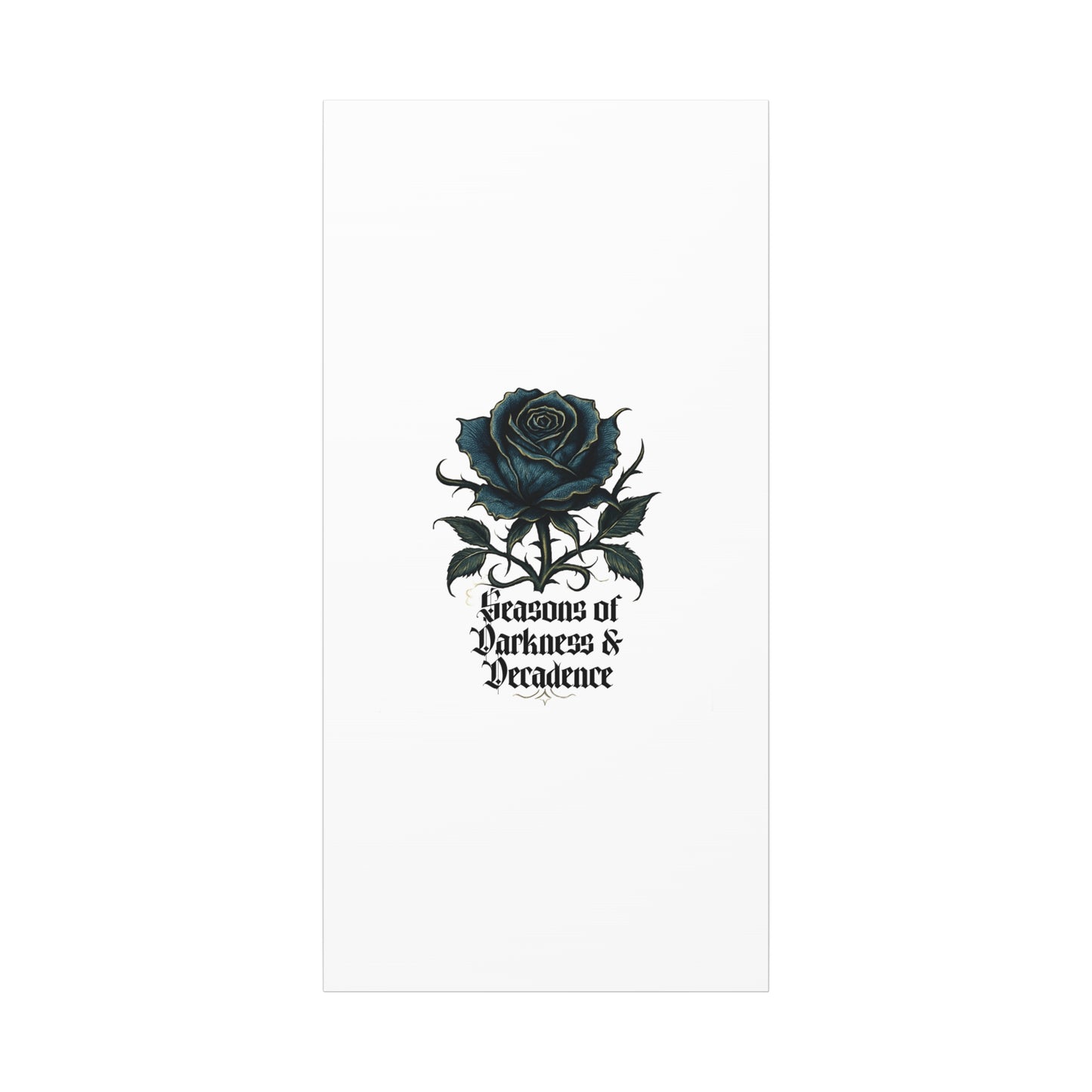 Canvas Wall Art — Gothic Blue Rose "Seasons of Darkness & Decadence"