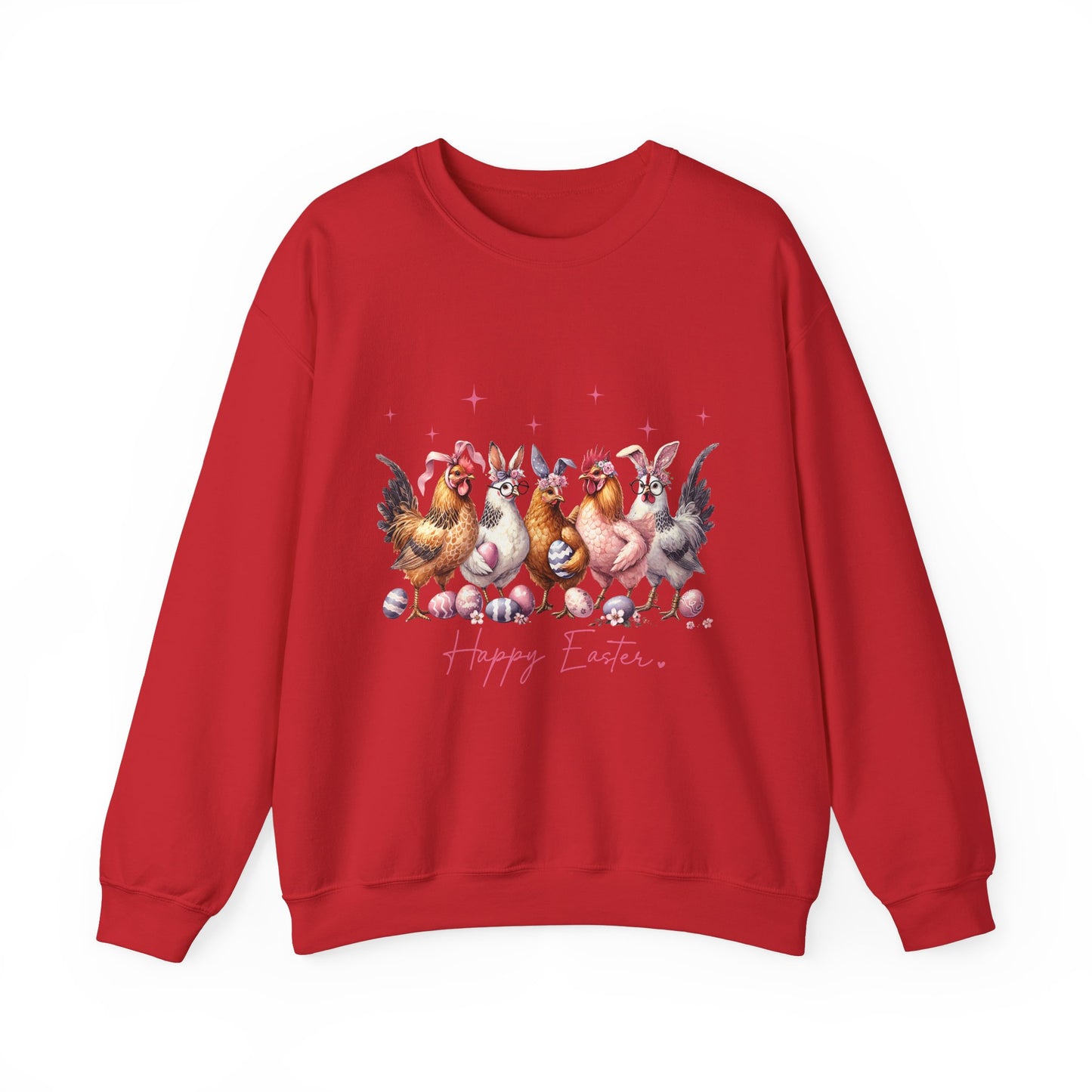 Happy Easter Themed Crewneck Women's Sweatshirt