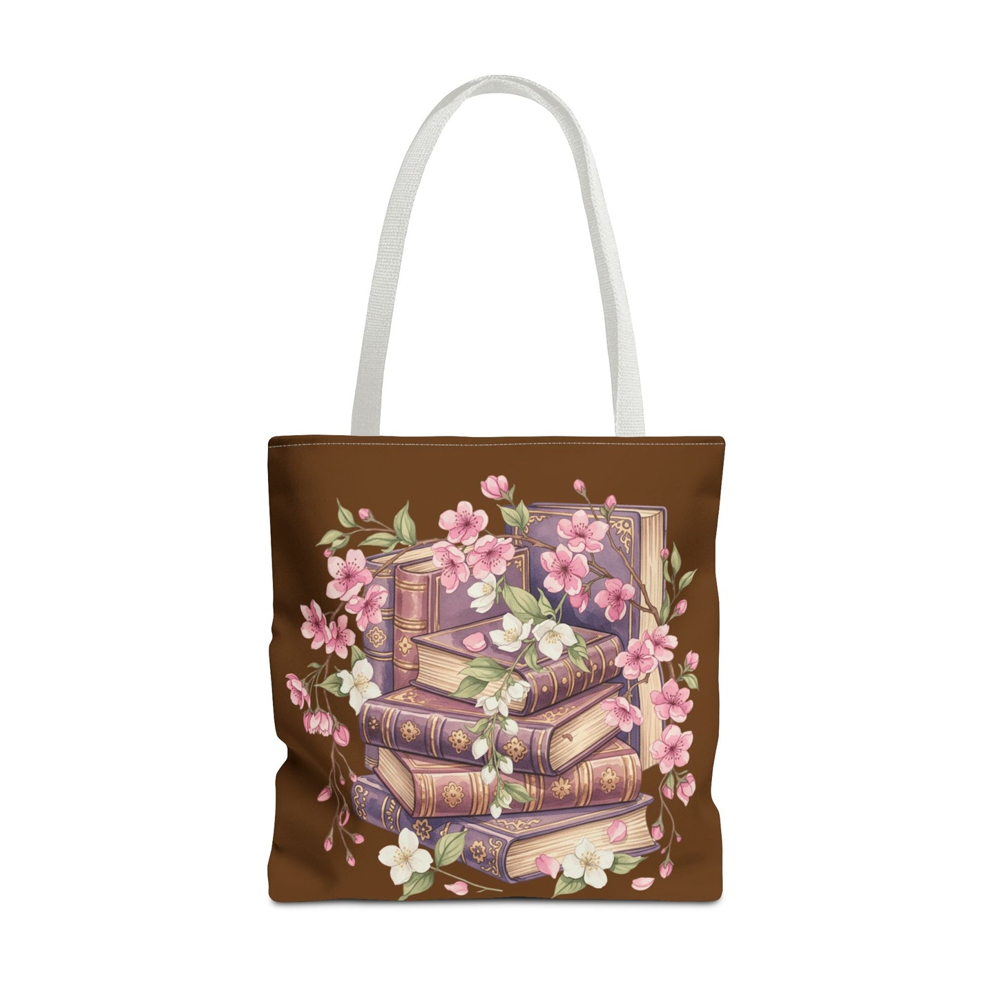Wildflower Book Tote — Floral Print Library Tote