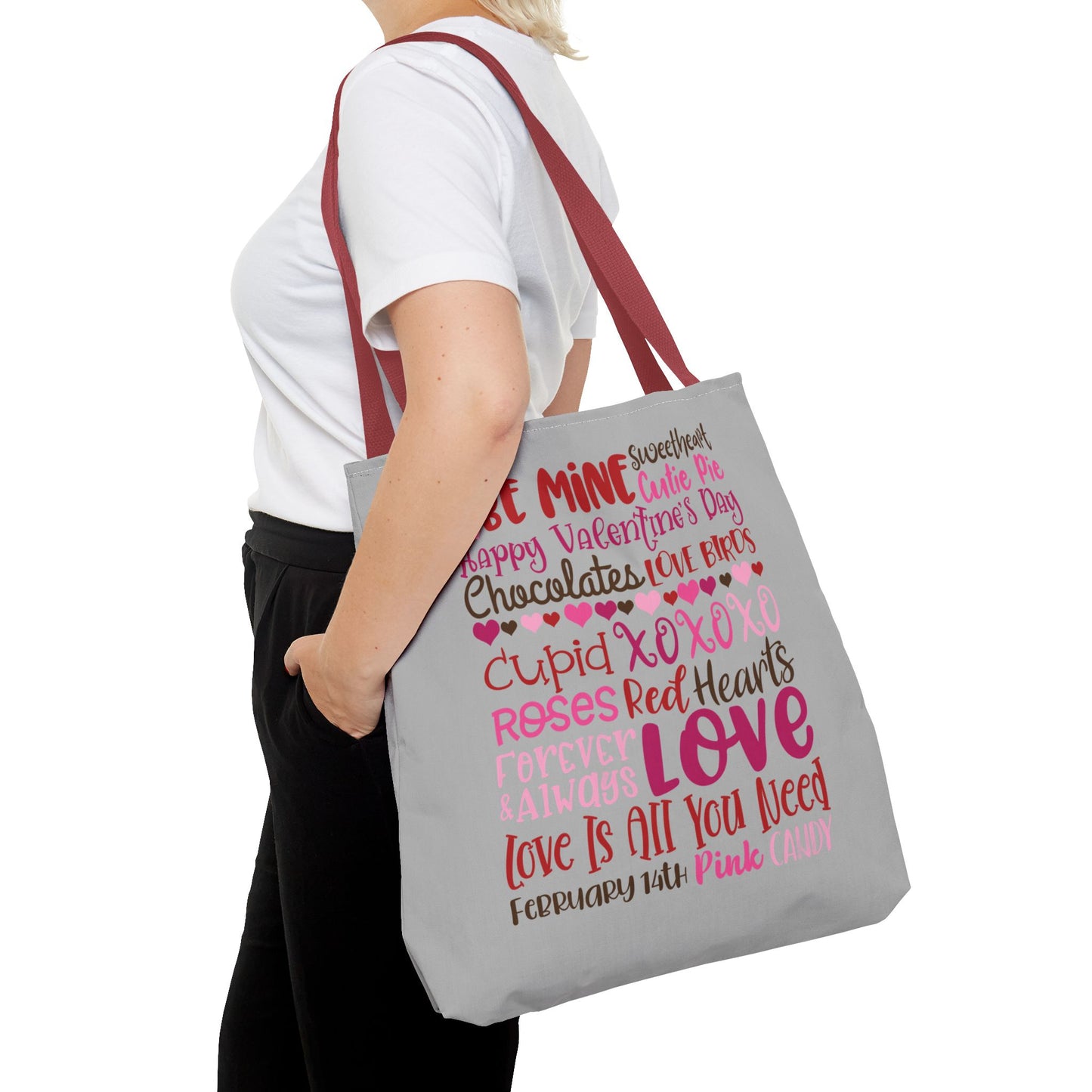 Valentine’s Day Love Words Tote Bag