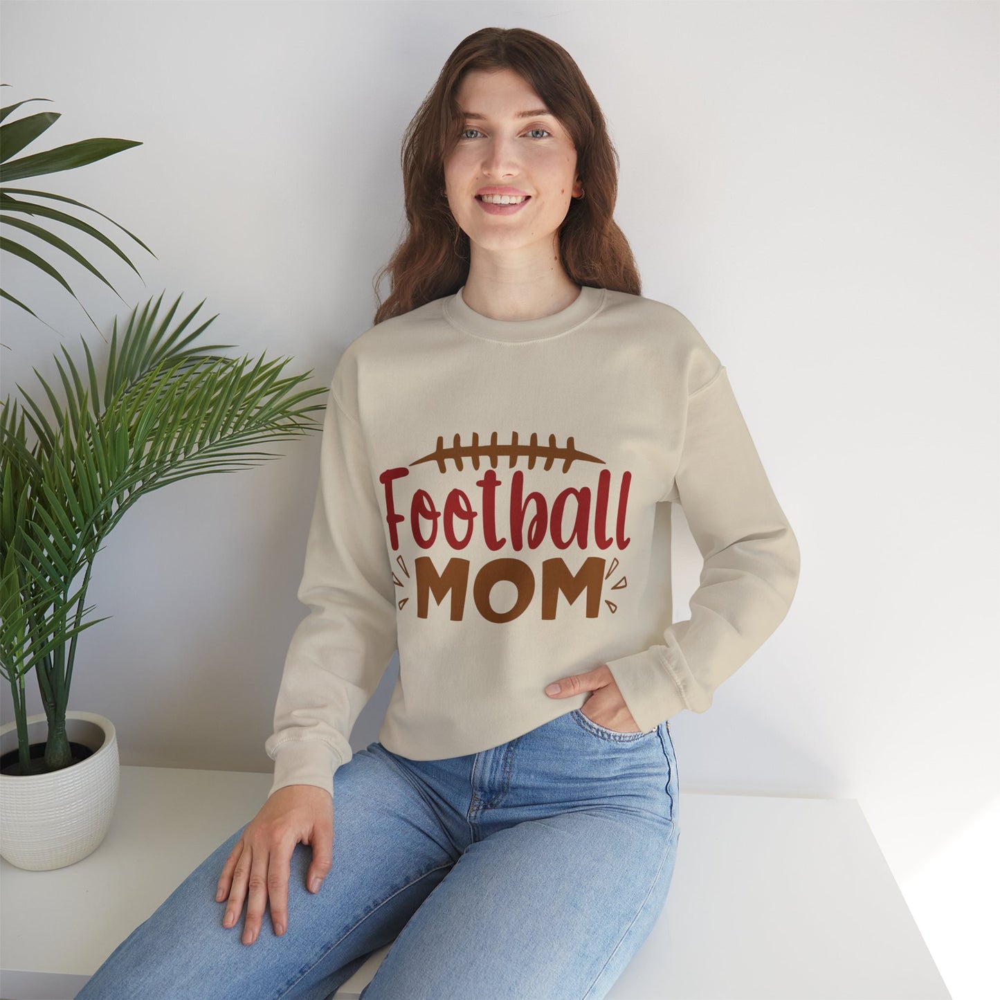 Football Mom Sweatshirt – Cozy Crewneck for Proud Sports Moms