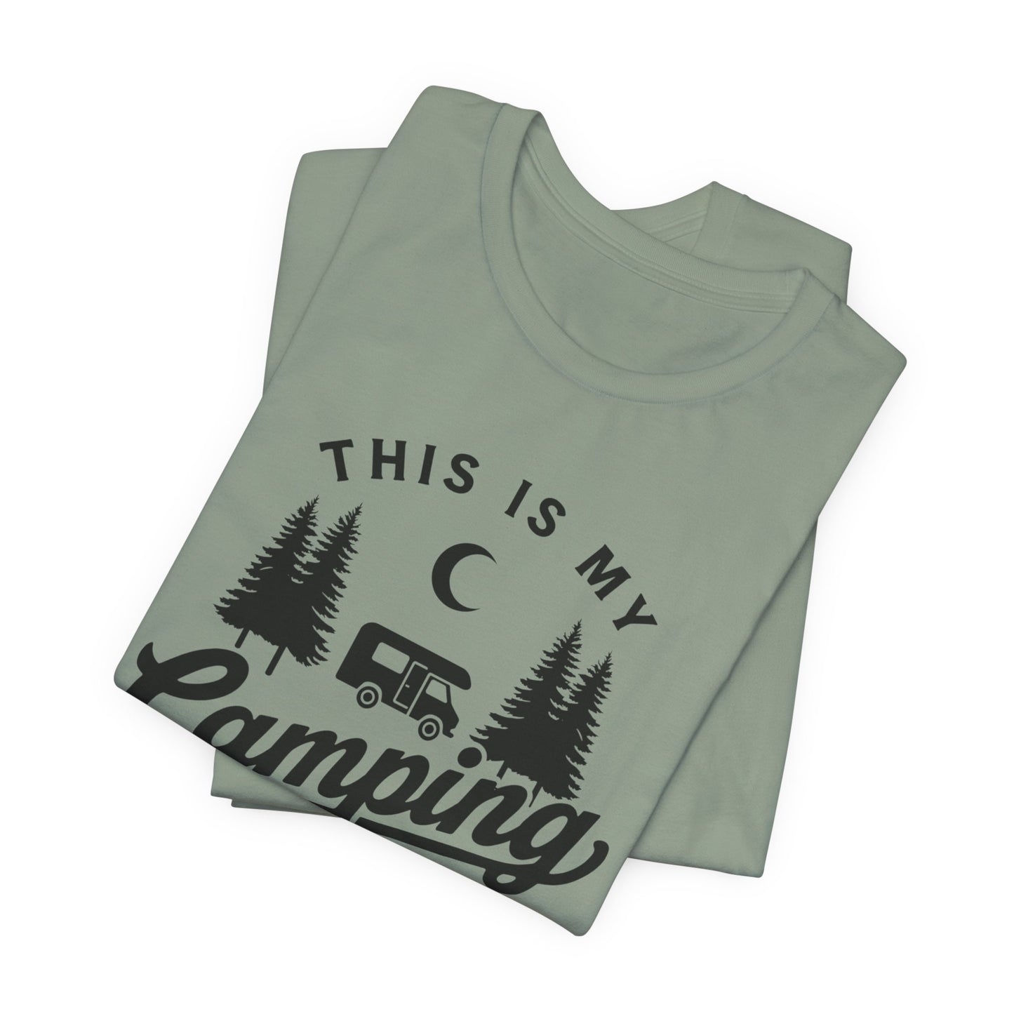 This Is My Camping Shirt Tee — Retro Camper Graphic T-Shirt for Outdoor Lovers