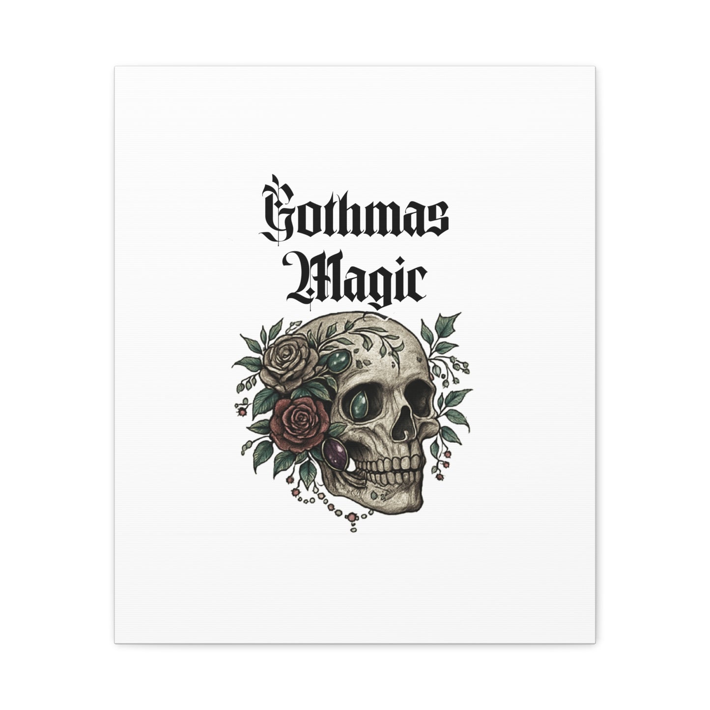 Gothmas Magic Skull Canvas Wall Art