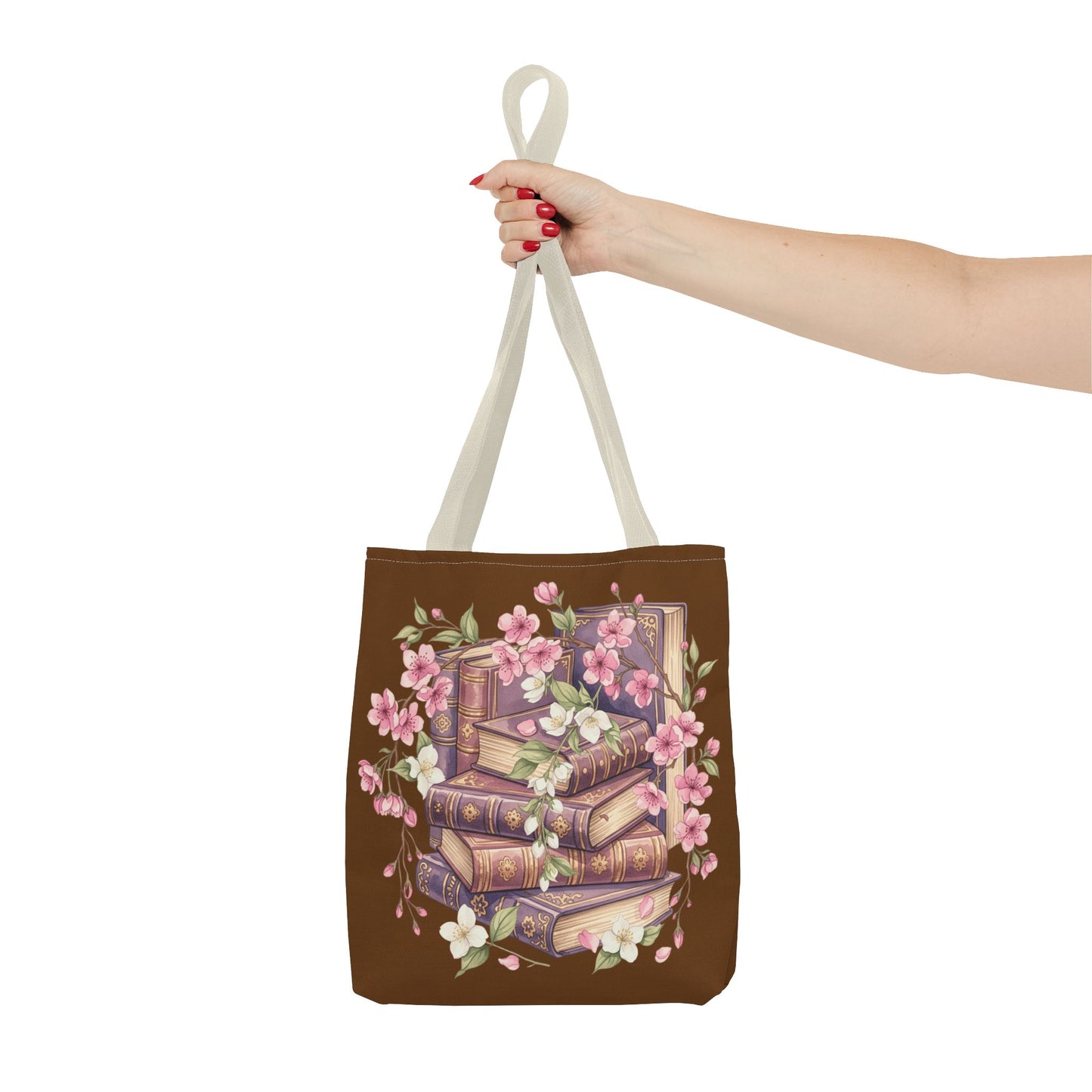 Wildflower Book Tote — Floral Print Library Tote