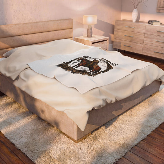 Honor the Old Ways Velveteen Blanket | Western, Americana, Vintage Rodeo