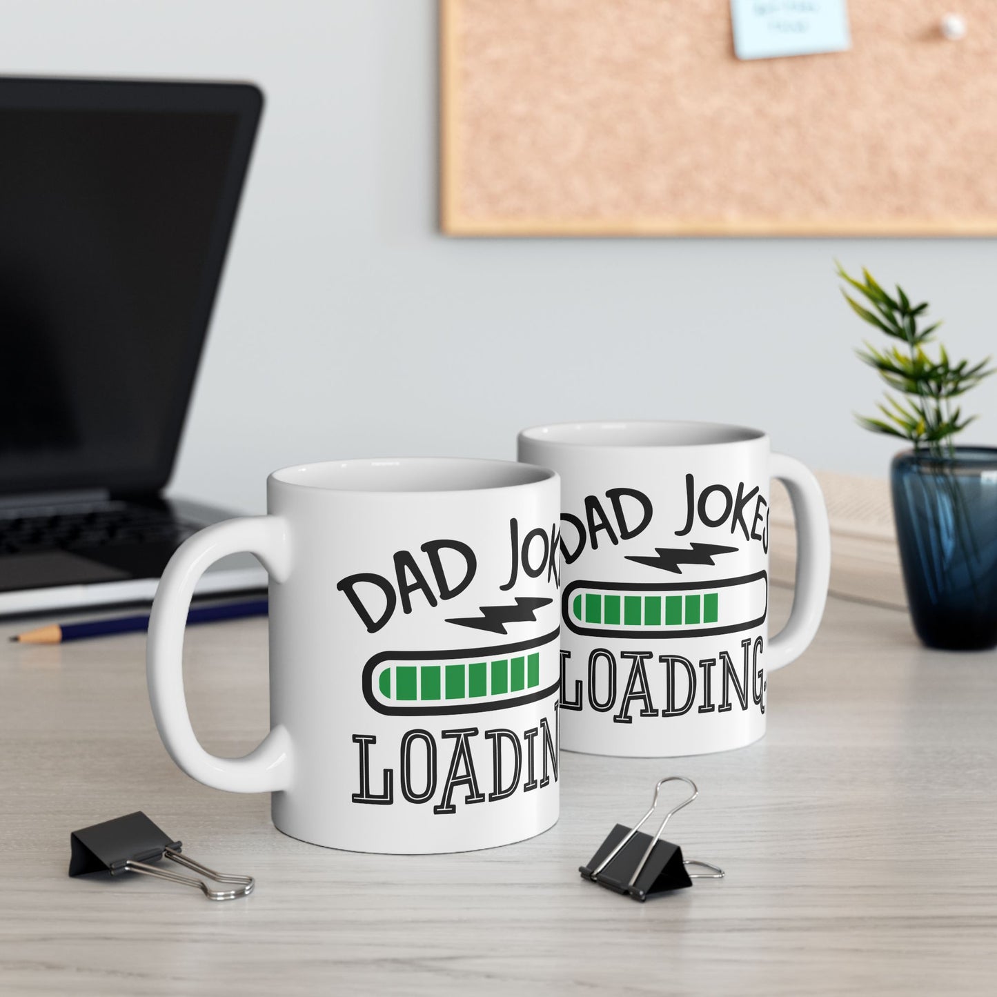 Dad Jokes Loading Ceramic Mug 11 oz, 15 oz mug