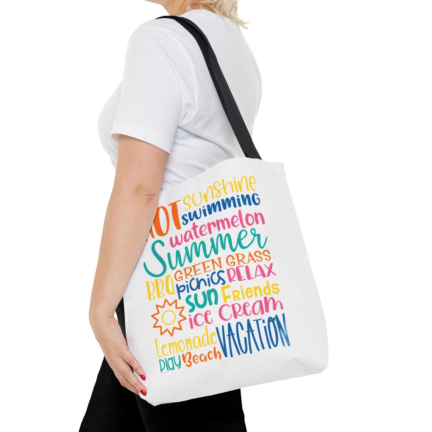 Summer Word Riot Tote Bag