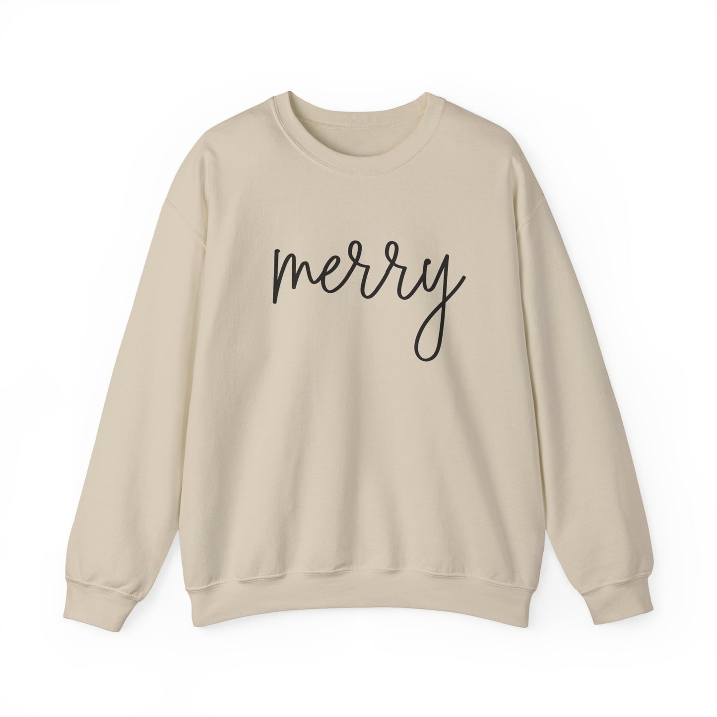 Cute Merry Crewneck Sweatshirt - Christmas Holiday
