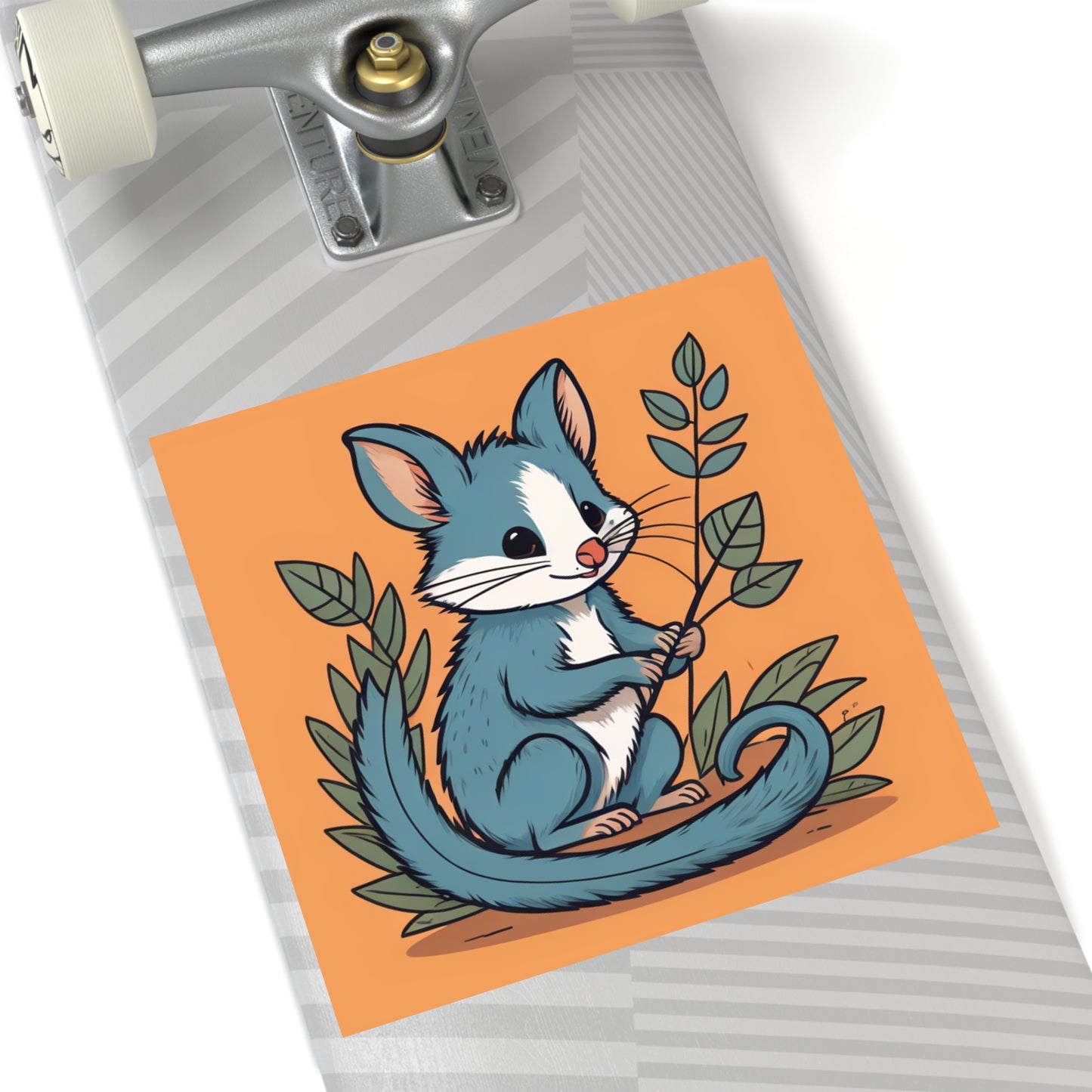 Adorable Cartoon Possum Stickers | Cute Marsupial Vinyl Decals | Fun Animal Sticker Set for Laptops and Journals