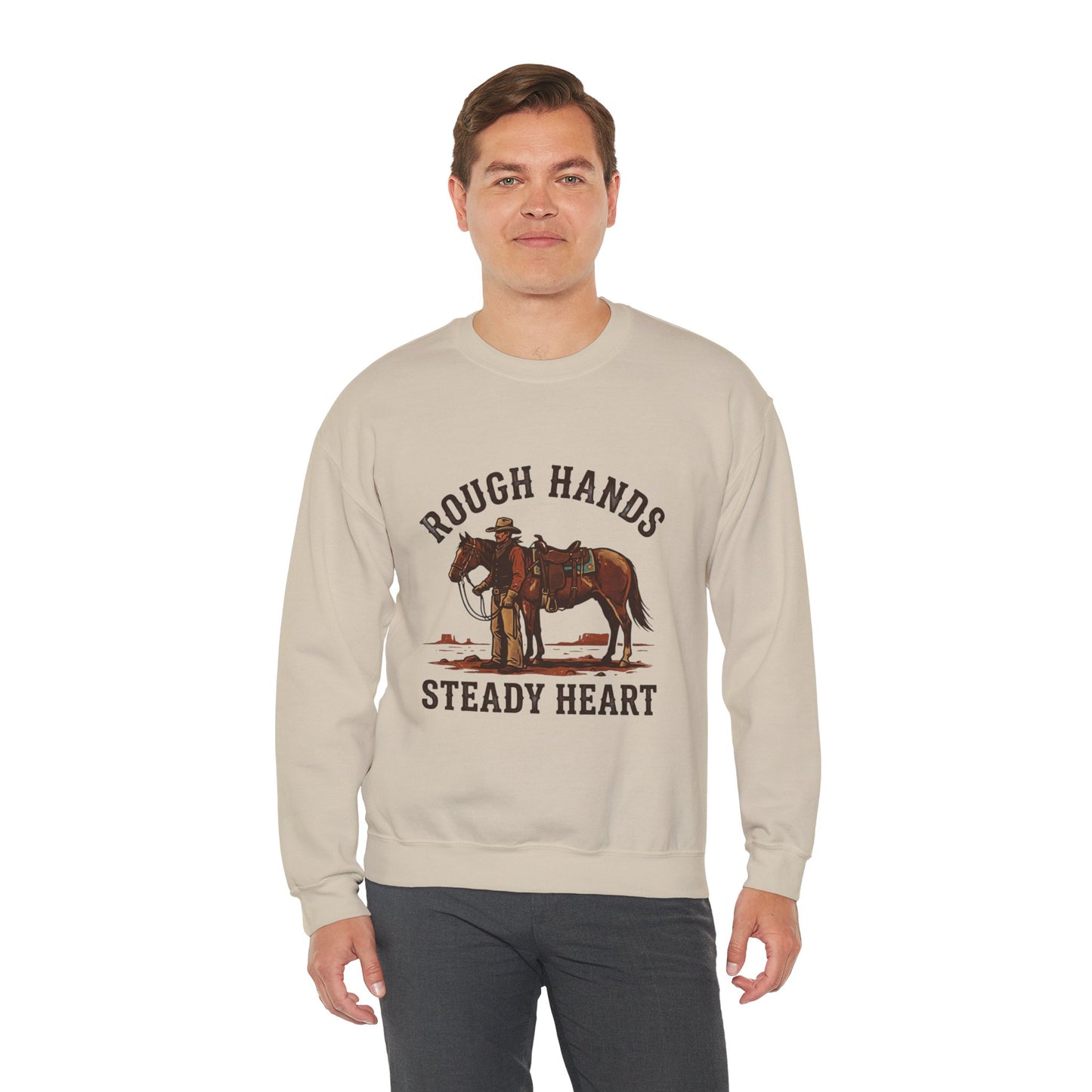 Rough Hands Steady Heart Sweatshirt | Western cowboy, vintage Americana