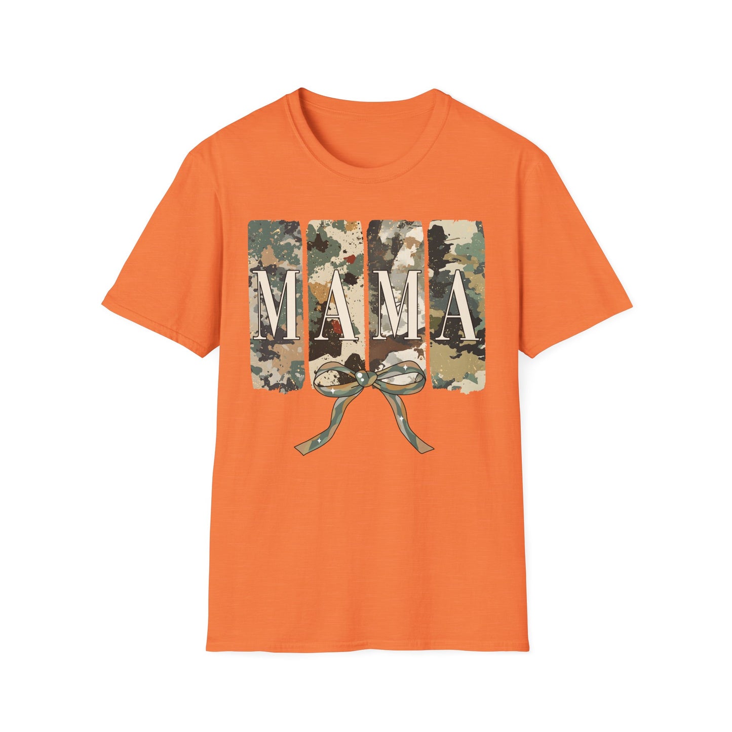 Camo Mama Mother's Day Softstyle T-Shirt - Perfect Gift for Military Moms