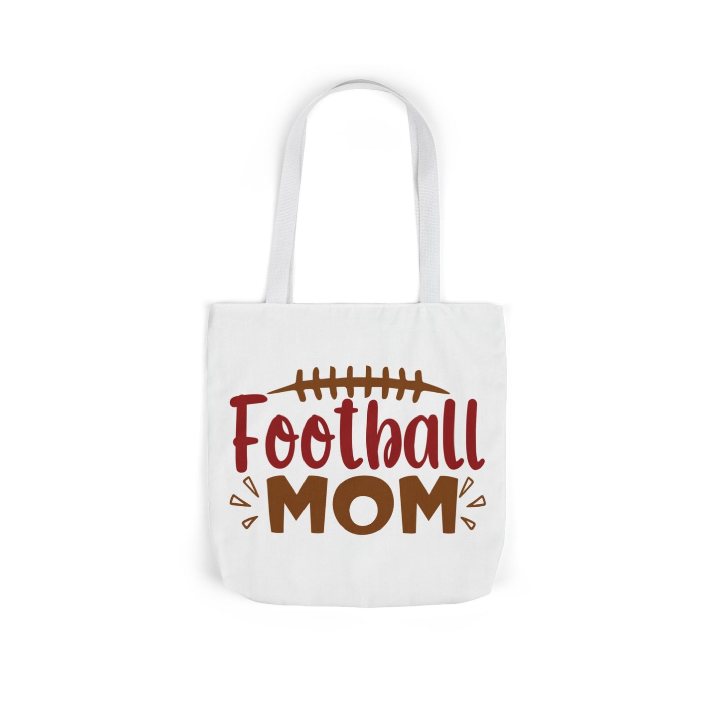 Football Mom Canvas Tote Bag — Game Day Reusable Grocery & Gear Tote