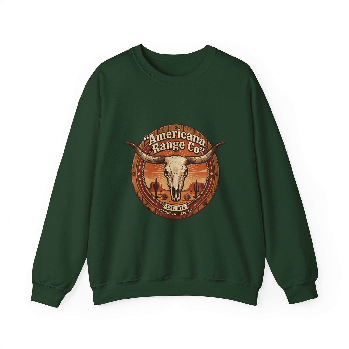 Americana Range Co. Skull Crest Sweatshirt | Western, Vintage Frontier