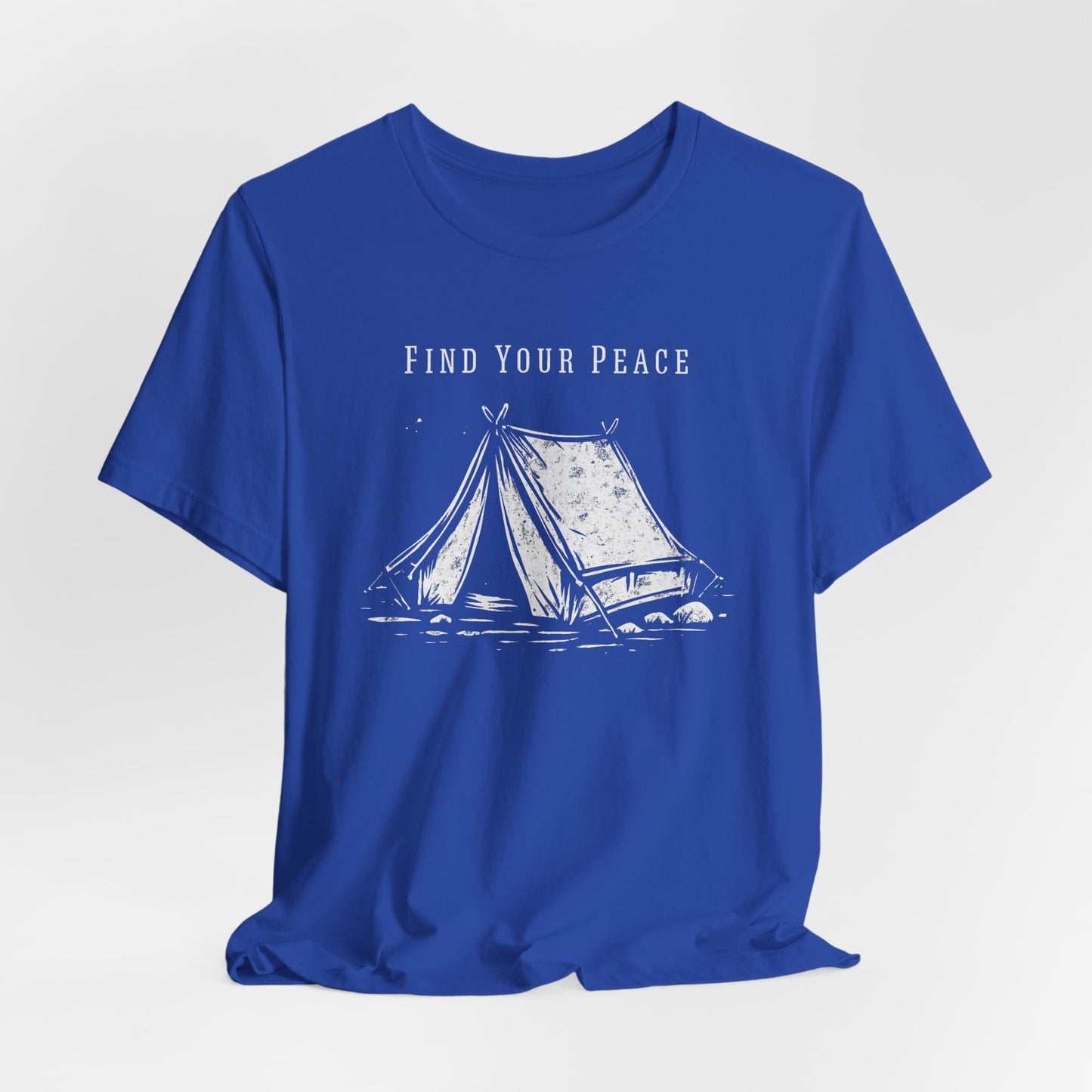 Find Your Peace Camping T-Shirt — Tent Graphic Outdoor Tee