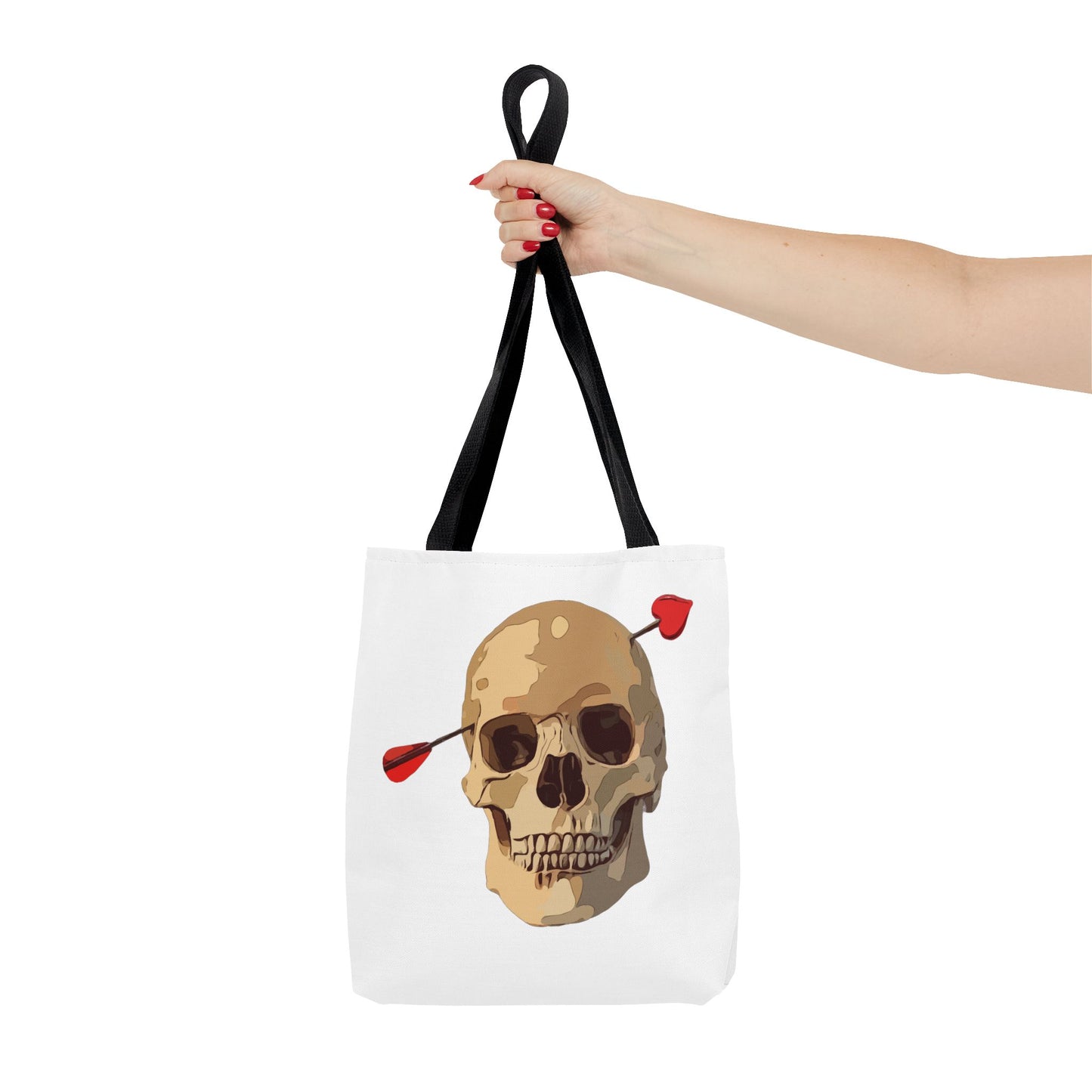 Skull Graphic Cupid Tote Bag: Edgy Elegance Meets Functional Style