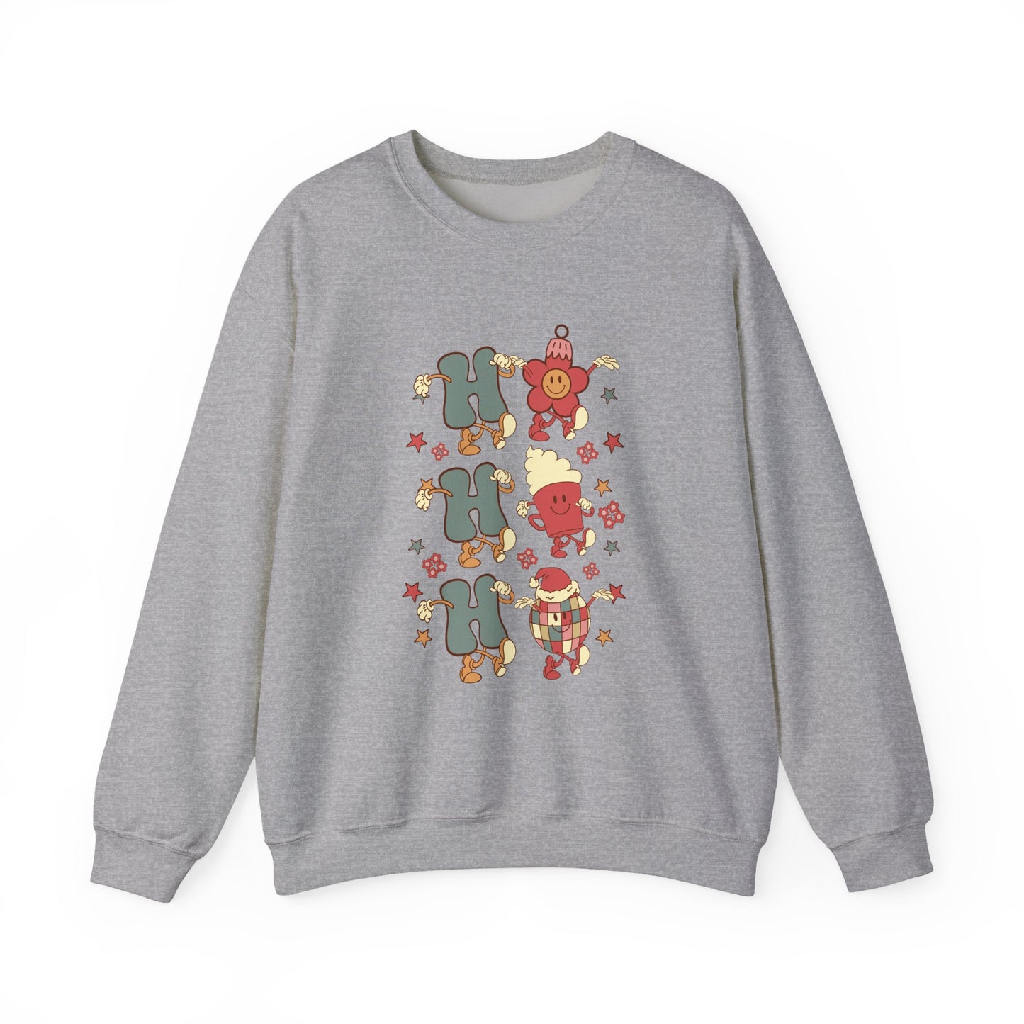 Ho Ho Ho Crewneck Sweatshirt — Christmas Holiday Sweatshirt