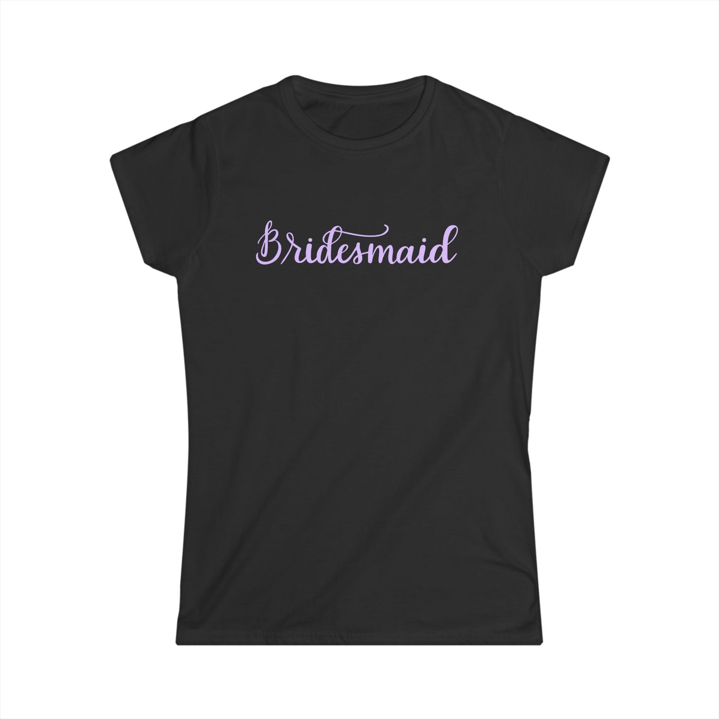 Bridesmaid Tee — Pastel Script Wedding Party Shirt