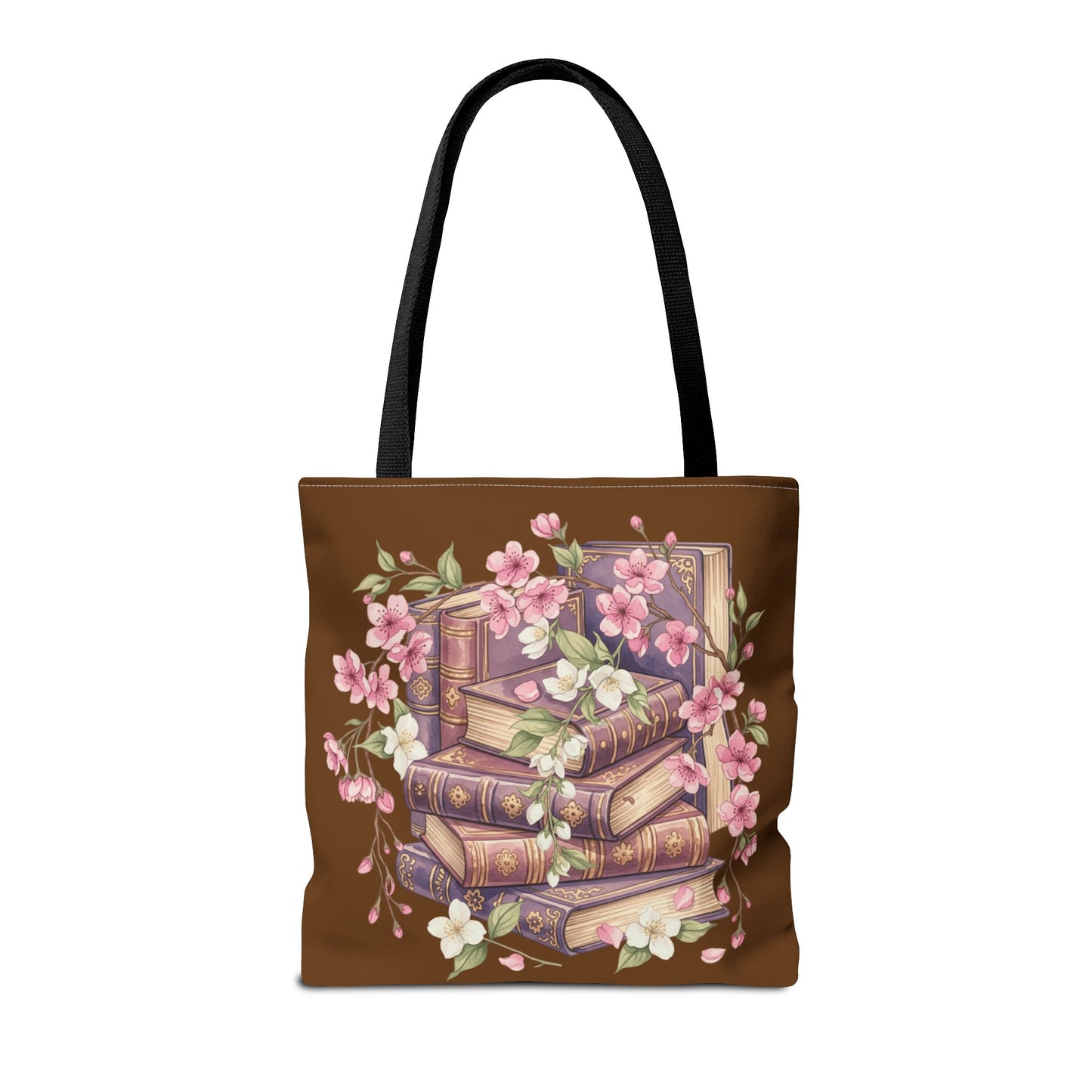 Wildflower Book Tote — Floral Print Library Tote