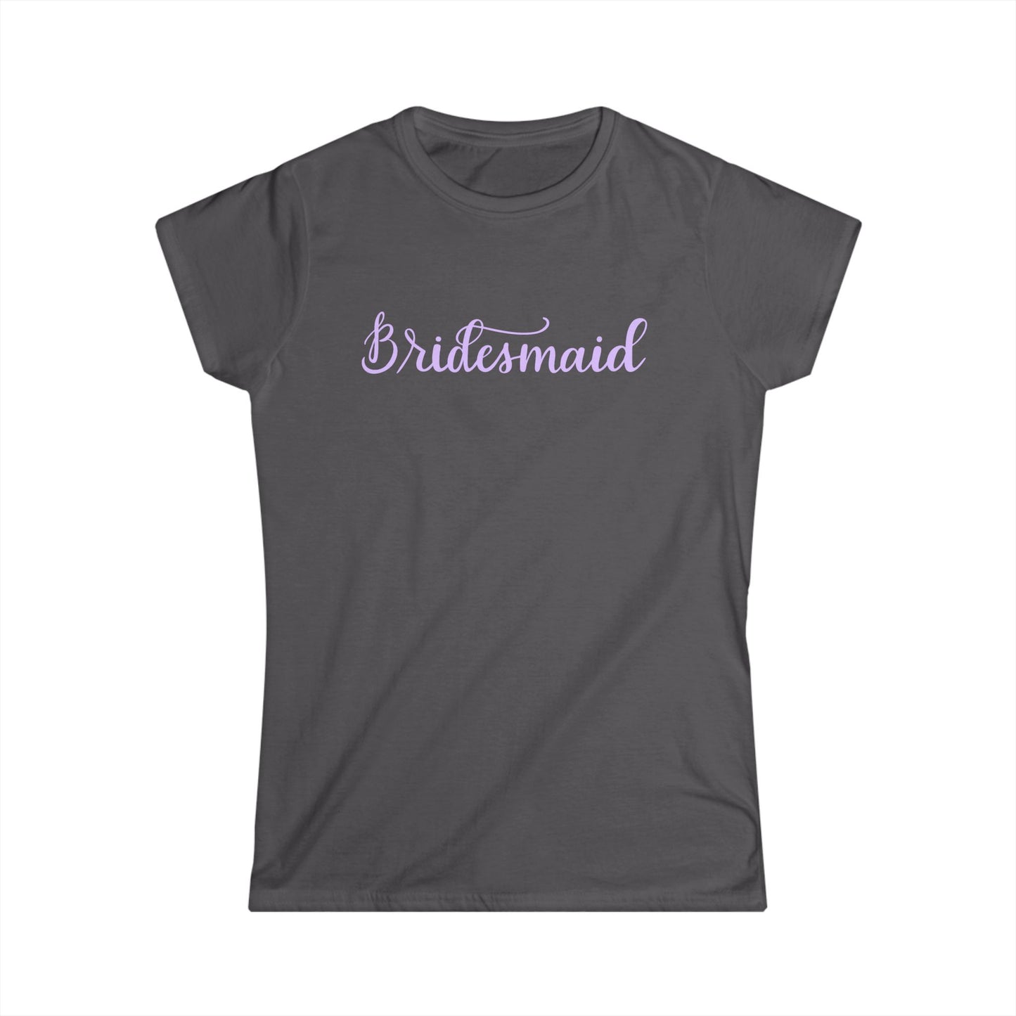 Bridesmaid Tee — Pastel Script Wedding Party Shirt