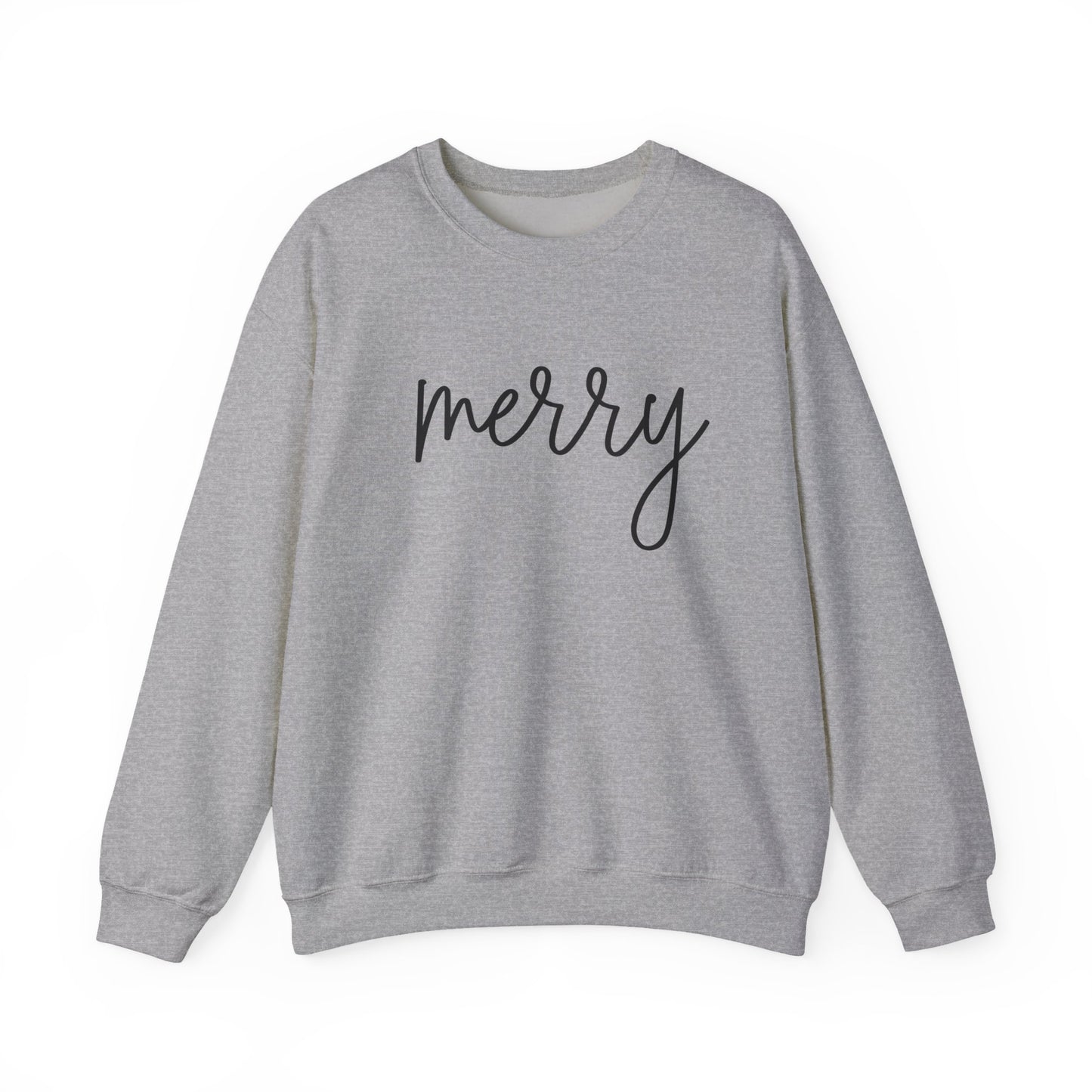 Cute Merry Crewneck Sweatshirt - Christmas Holiday
