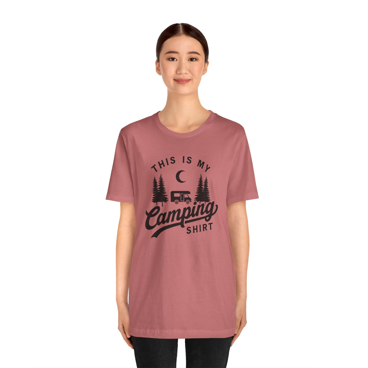 This Is My Camping Shirt Tee — Retro Camper Graphic T-Shirt for Outdoor Lovers