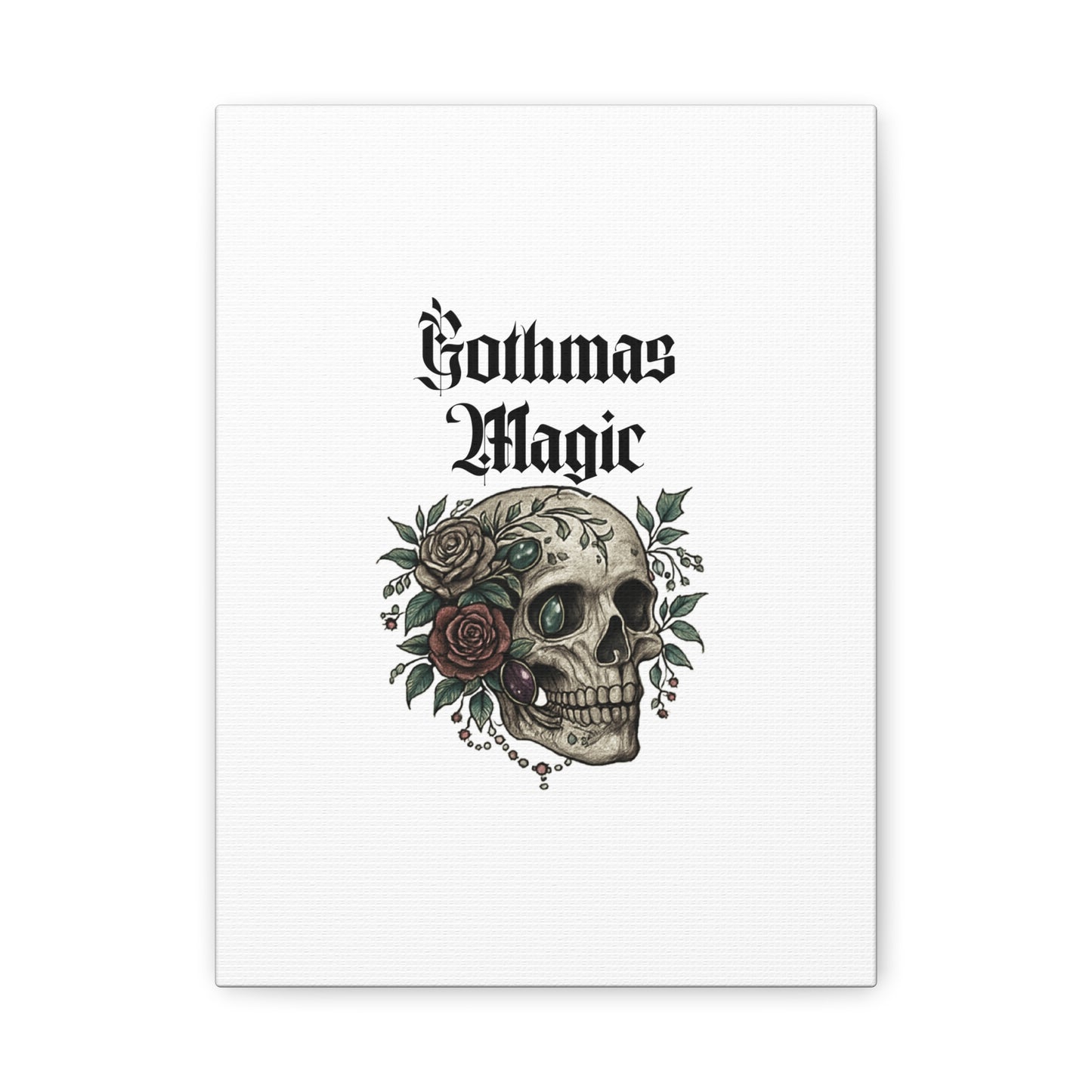 Gothmas Magic Skull Canvas Wall Art