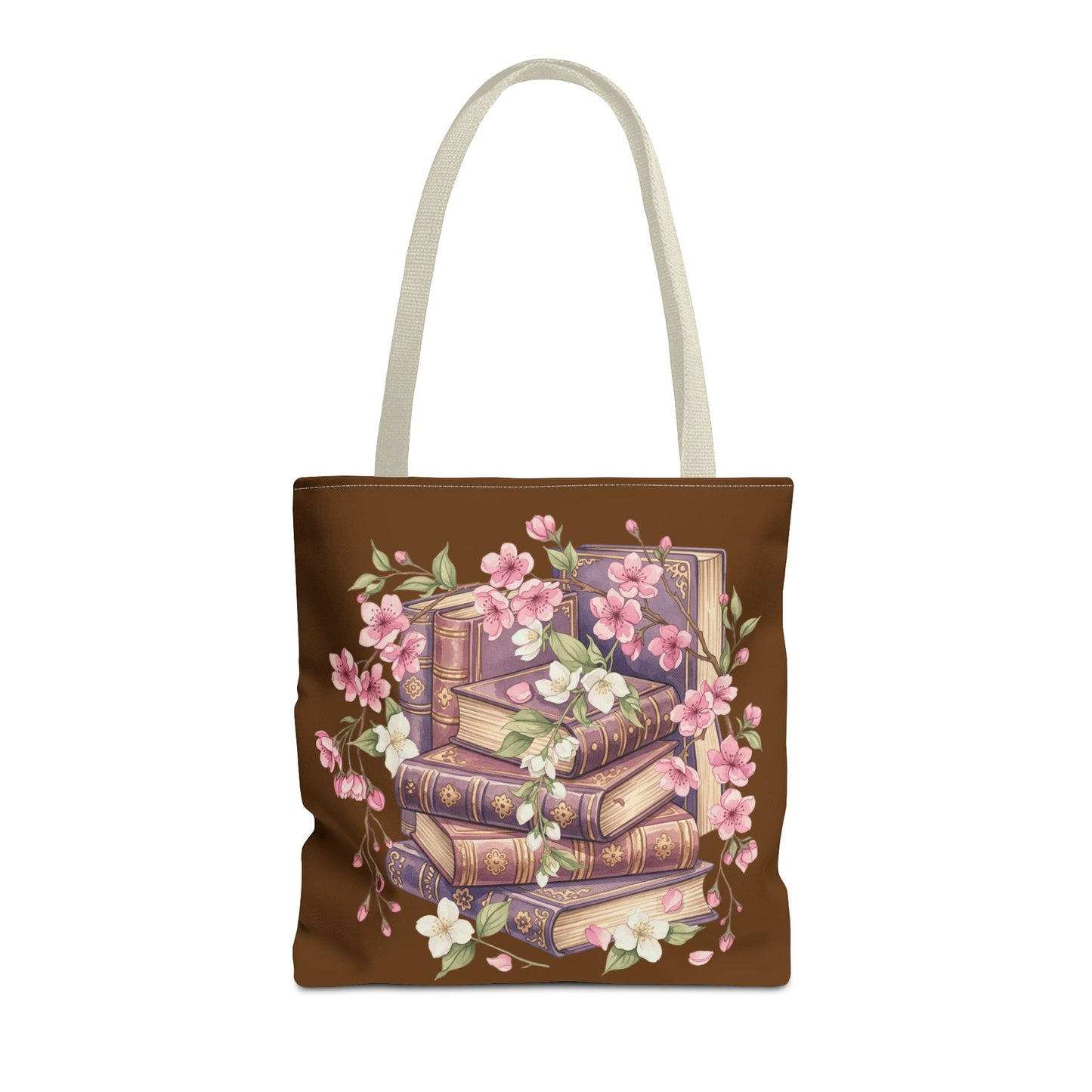 Wildflower Book Tote — Floral Print Library Tote