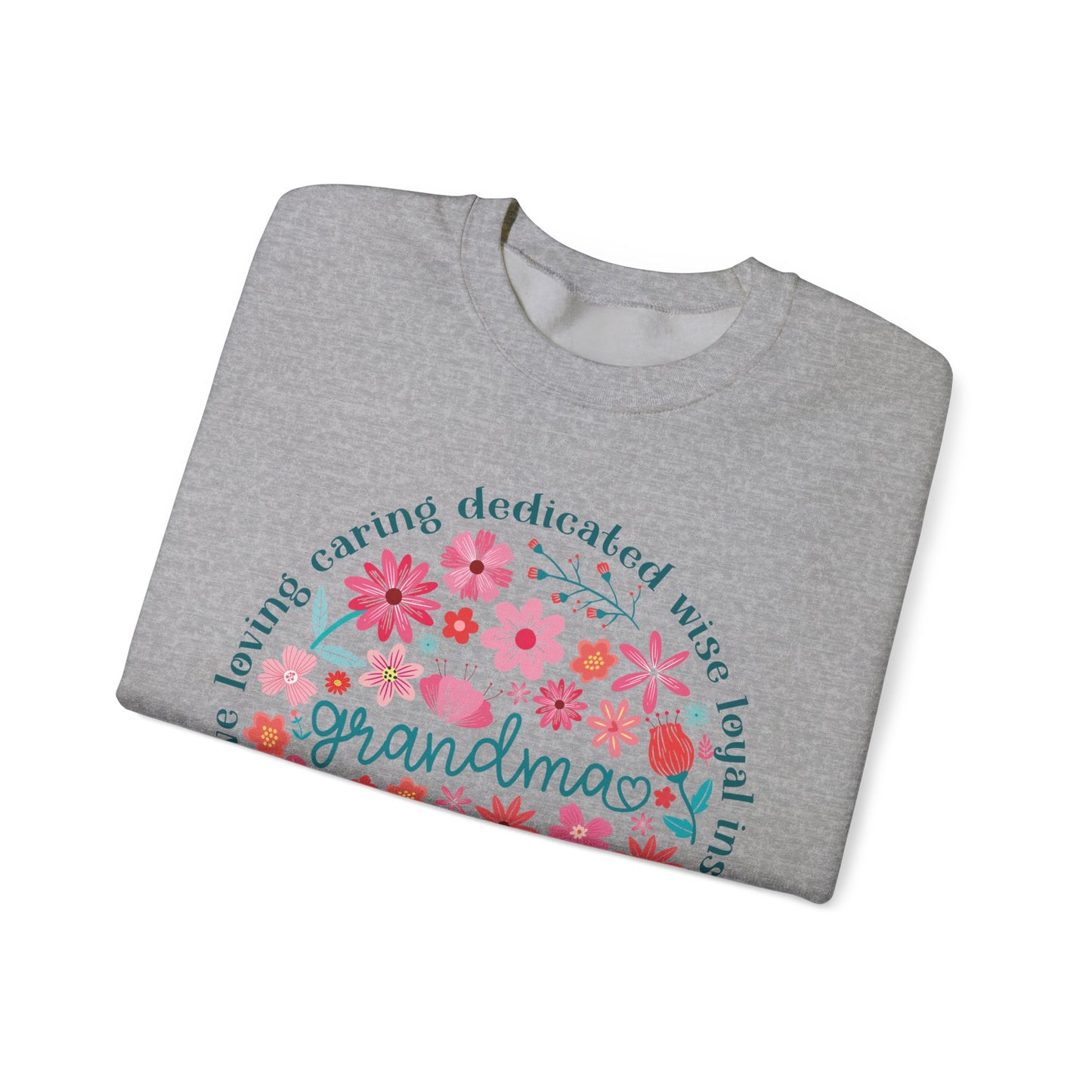 Grandma Floral Love Crewneck Sweatshirt - Cozy Gift for Grandmothers for Mother's Day