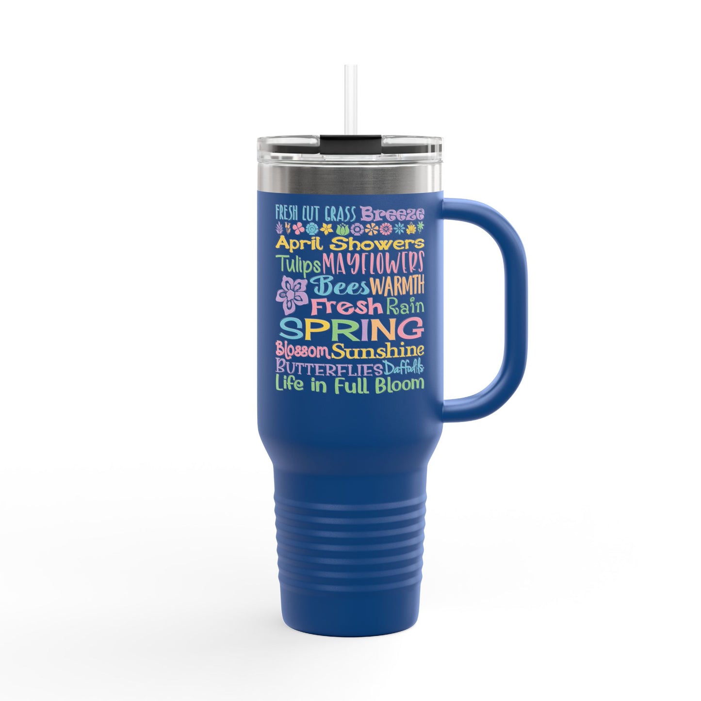 Spring Riot Word Cloud Insulated 40oz -Travel Mug Tumbler