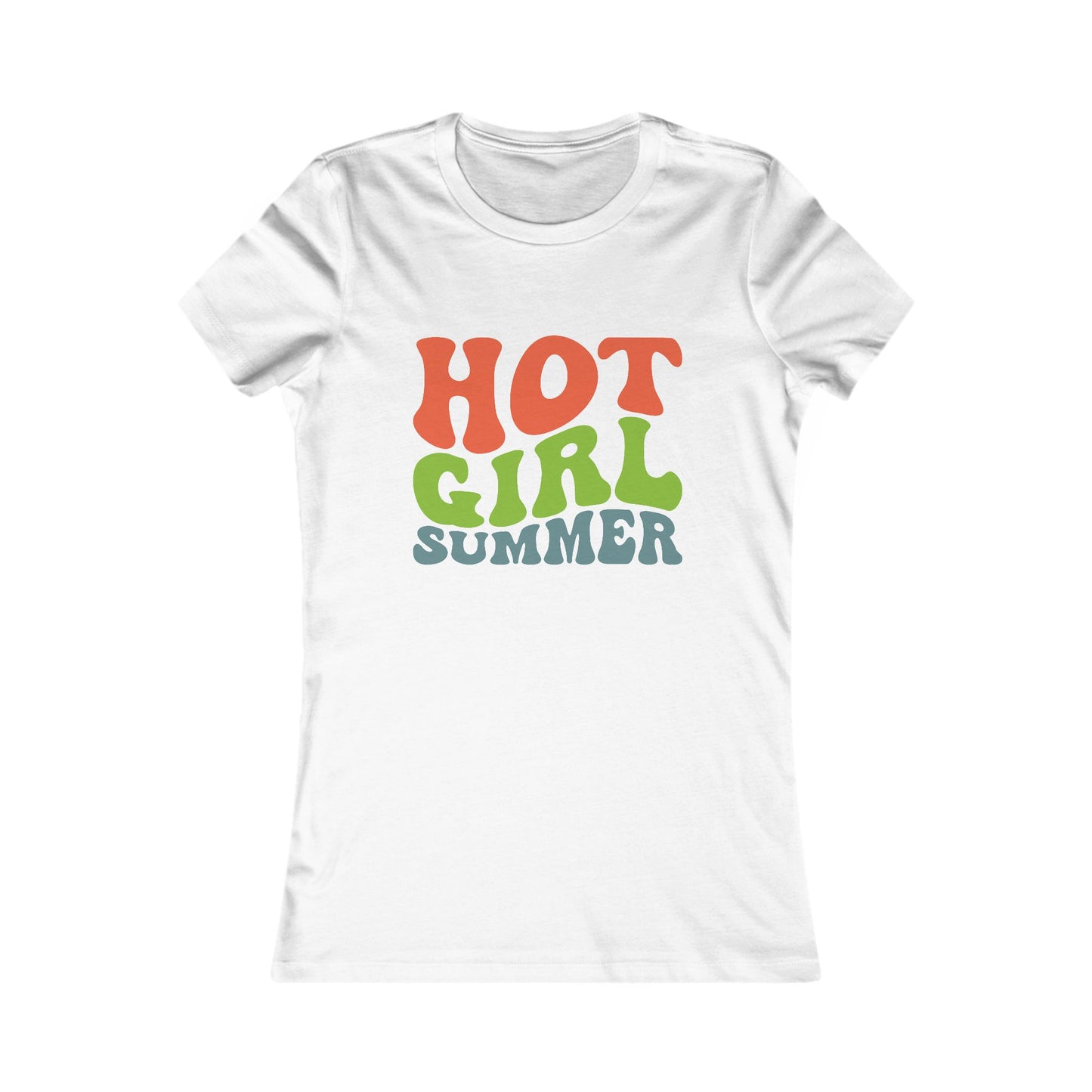 Hot Girl Summer Tee — Retro Colorful Women’s Graphic T-Shirt