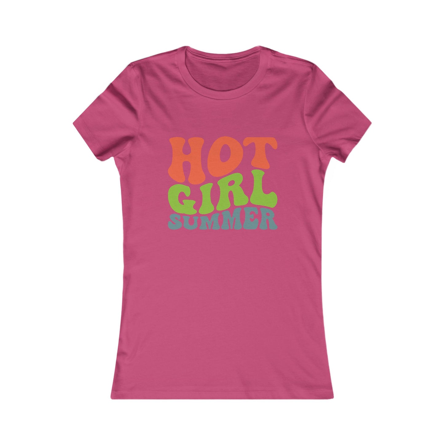 Hot Girl Summer Tee — Retro Colorful Women’s Graphic T-Shirt