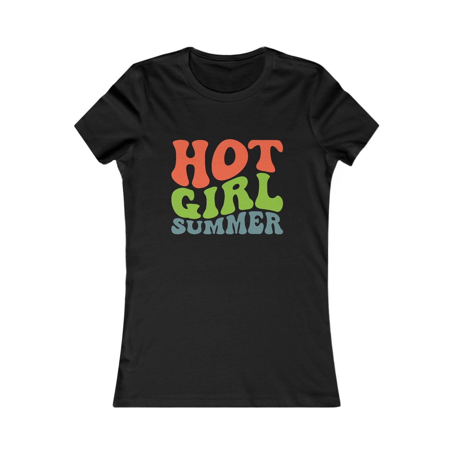 Hot Girl Summer Tee — Retro Colorful Women’s Graphic T-Shirt